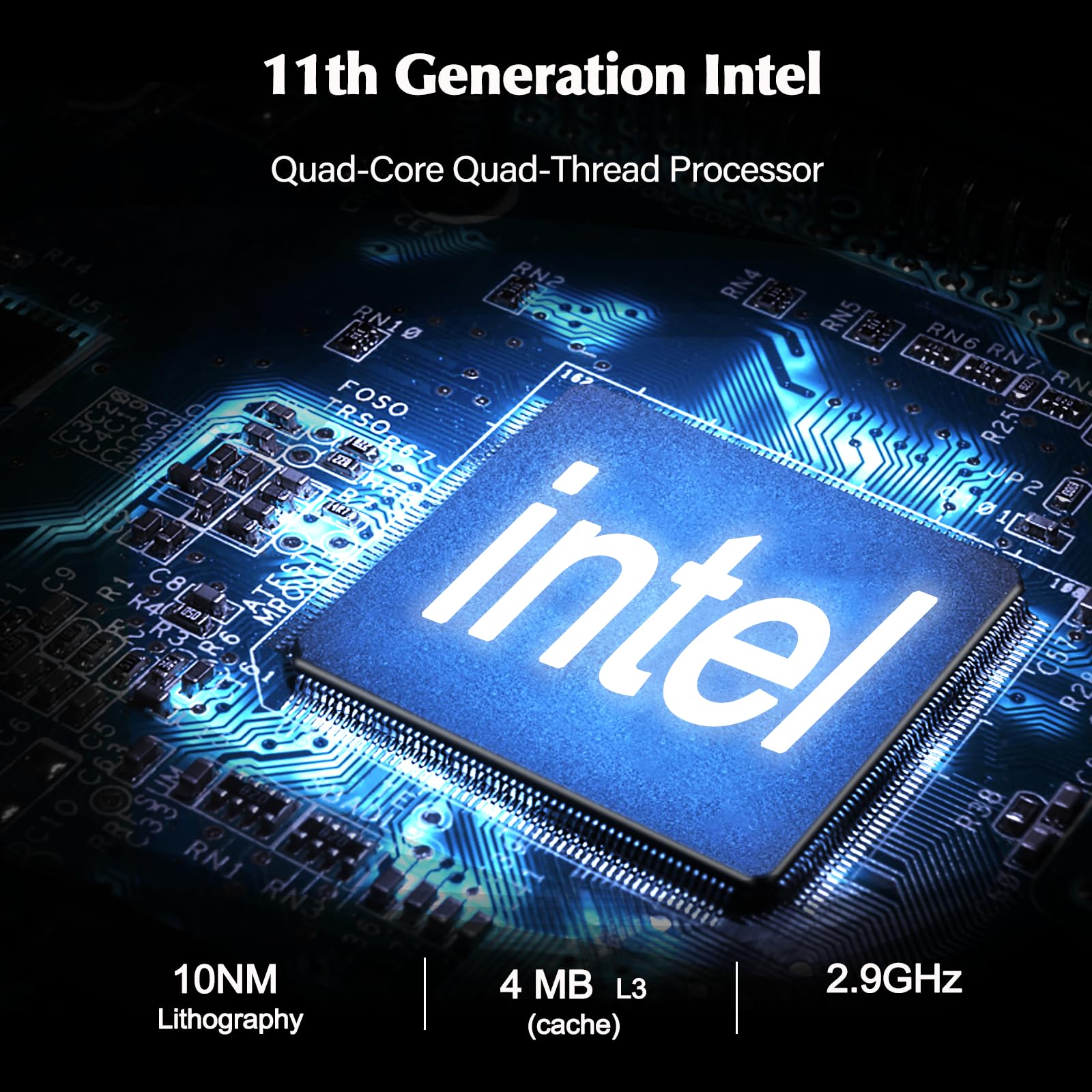 Ijkkji Laptop, 17 Inch 8Gb Ram 512Gb Ssd Laptop With Intel Celeron Quad Core N5095(Up To 2.9Ghz), Ips Fhd Display, Webcam, Dual