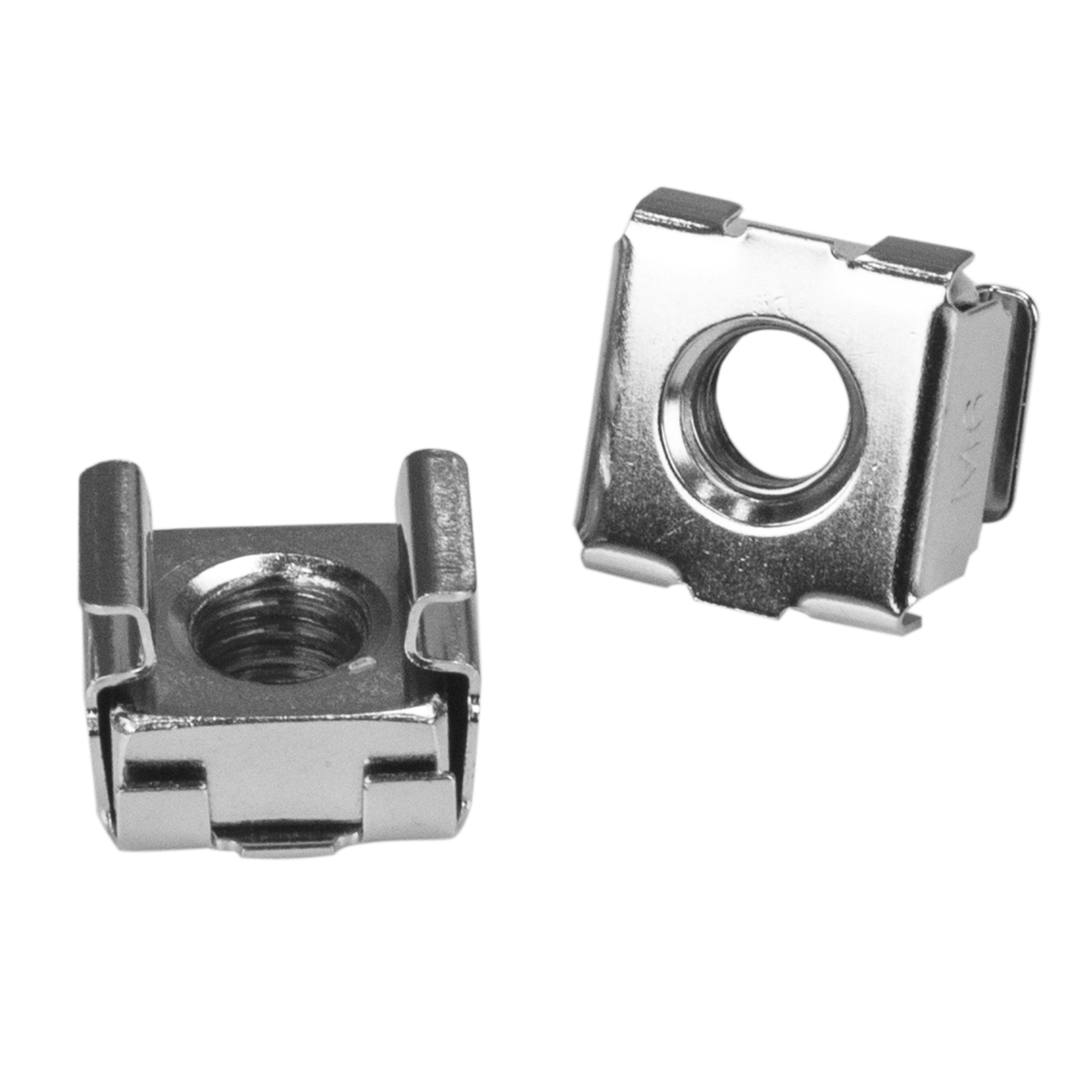 Startech.Com M6 Screws And Cage Nuts   100 Pack   M6 Mounting Screws And Cage Nuts For Server Rack And Cabinet   Silver (Cabscre