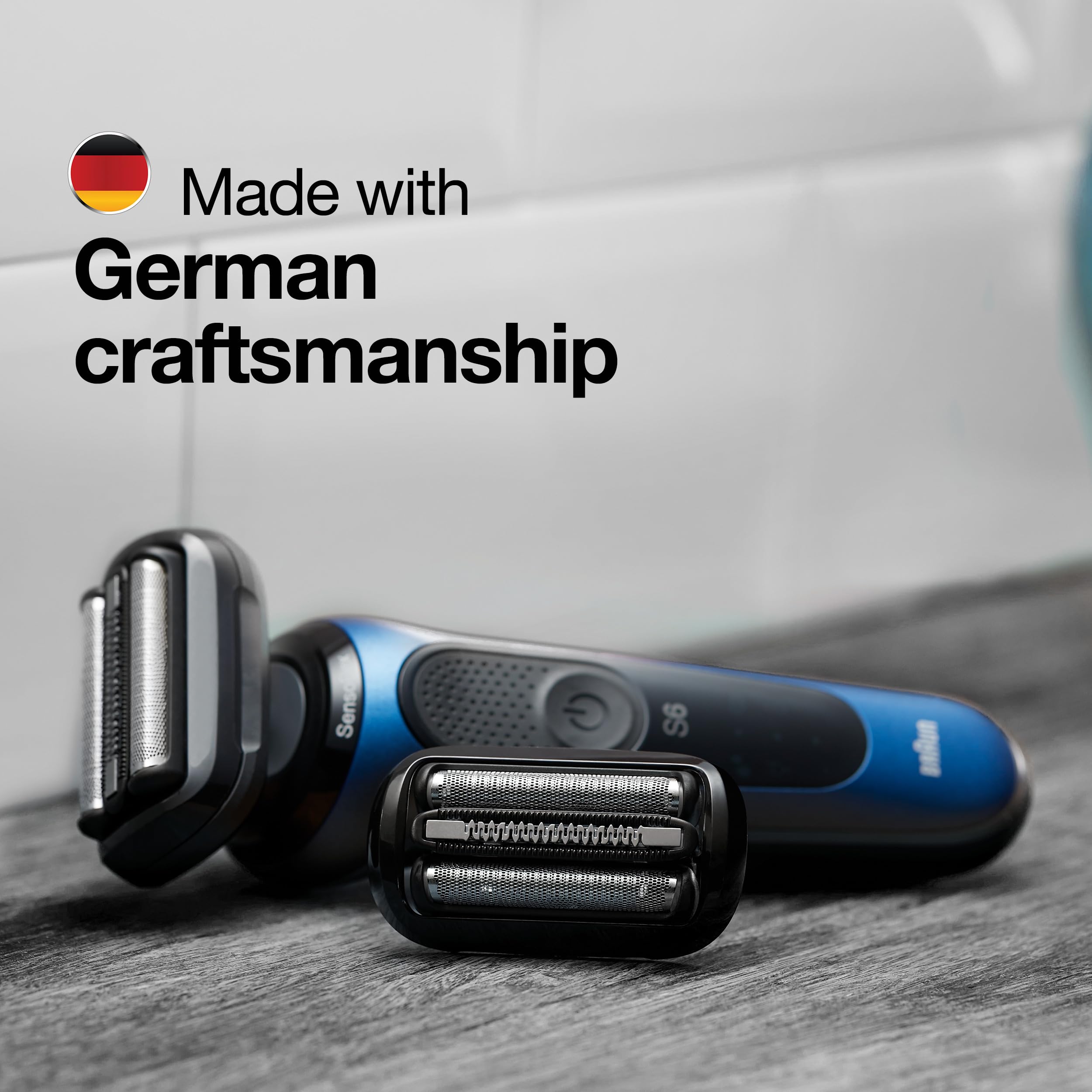 Braun Series 5 53B Electric Shaver Head, Black - Designed For Series 5 And Series 6 Shavers (New Generation)