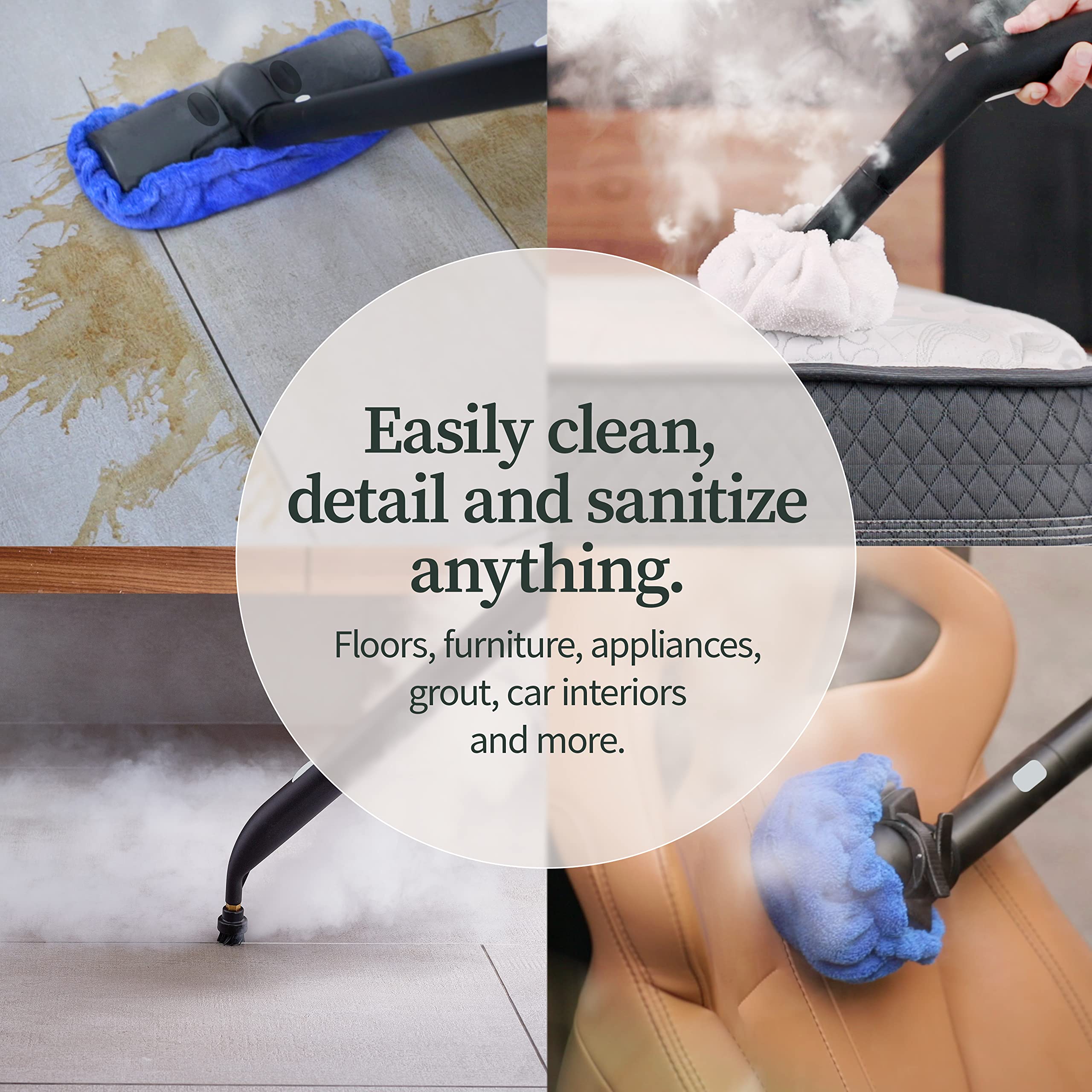 Dupray Neat Steam Cleaner Powerful Multipurpose Portable Steamer For Floors, Cars, Tiles Grout Cleaning Chemical Free Disinfecti