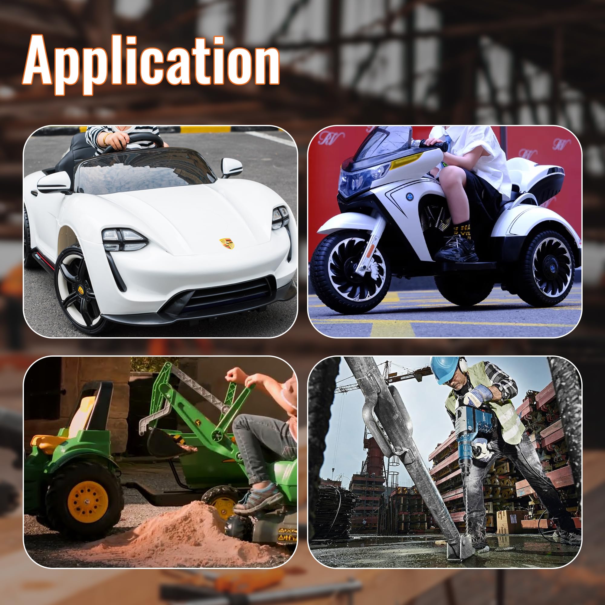 Rvboatpat 2Pcs Power Wheel Battery Adapter Battery Adapter Converter 18V Battery Adapter Kit 12 Awg Wire With Fuses And Connecto