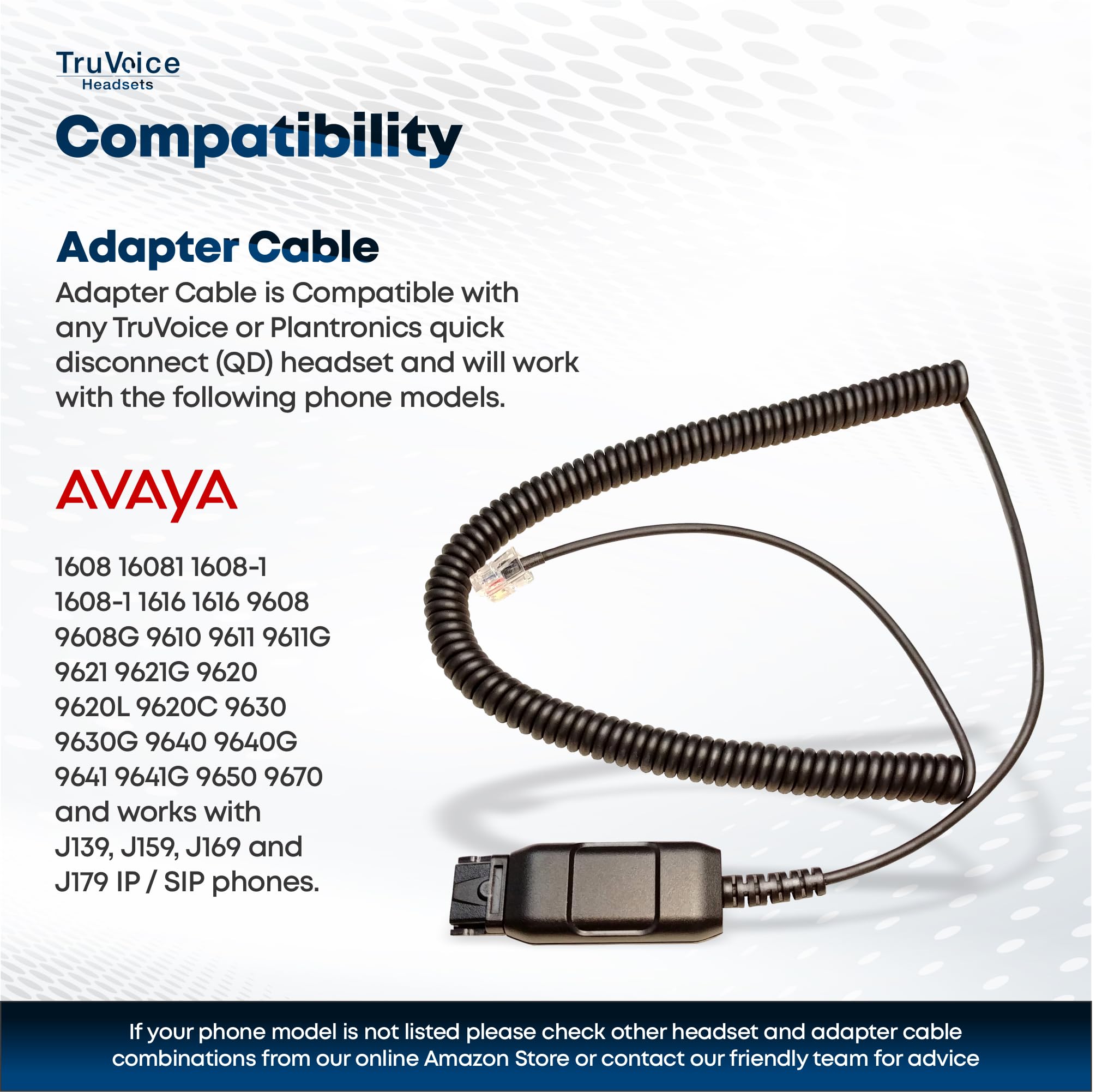 Truvoice Hd 150 Headset With Noise Canceling Microphone & Hd Speakers   Compatible With Avaya 1608 1616 9601 9608 9611 9611G 962