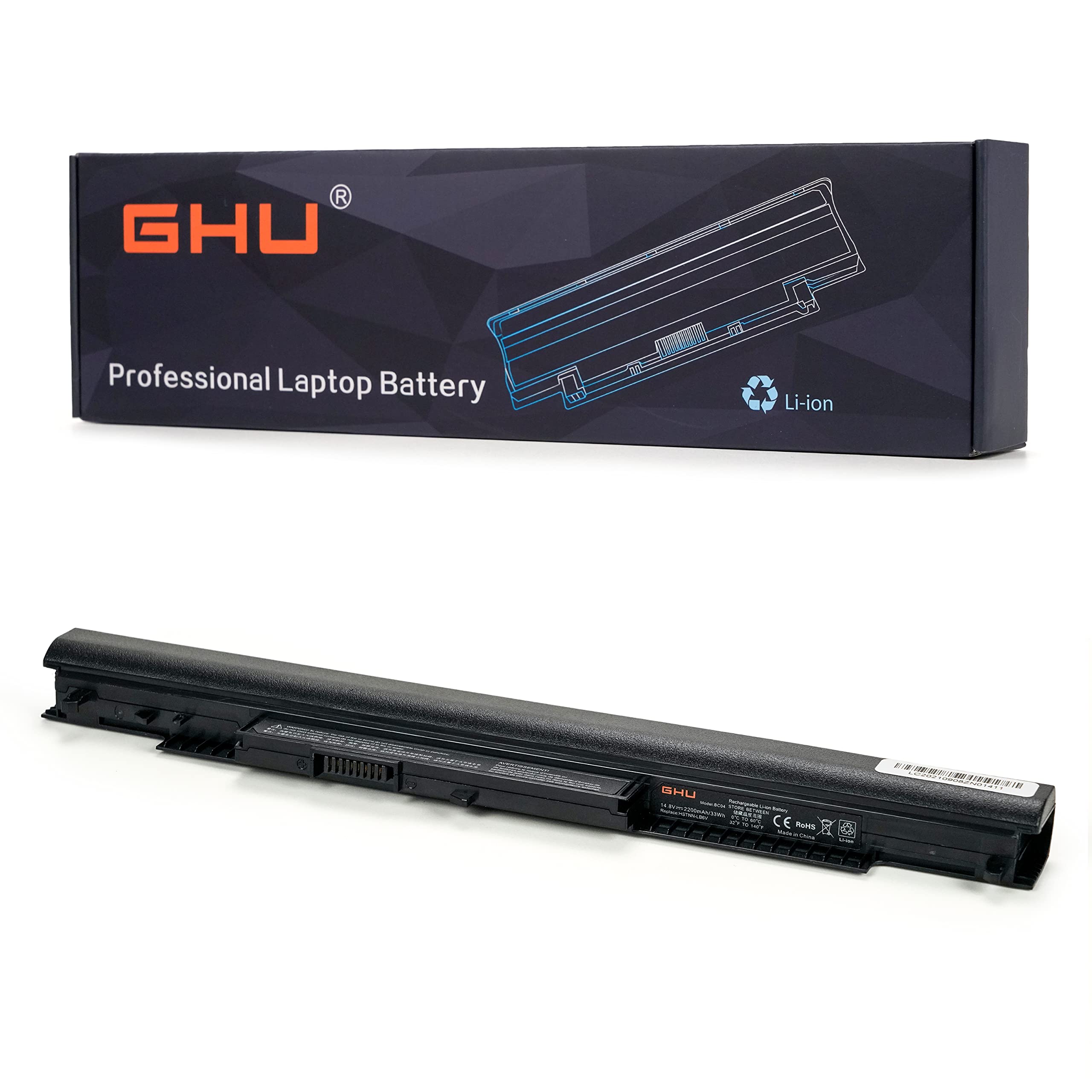 Ghu New Battery 33 Wh 2200Mah Hs04 Hs03 807957 001 807956 001 Compatible With Hp Pavilion 245 G3 250 255 256 G4 Series Notebook