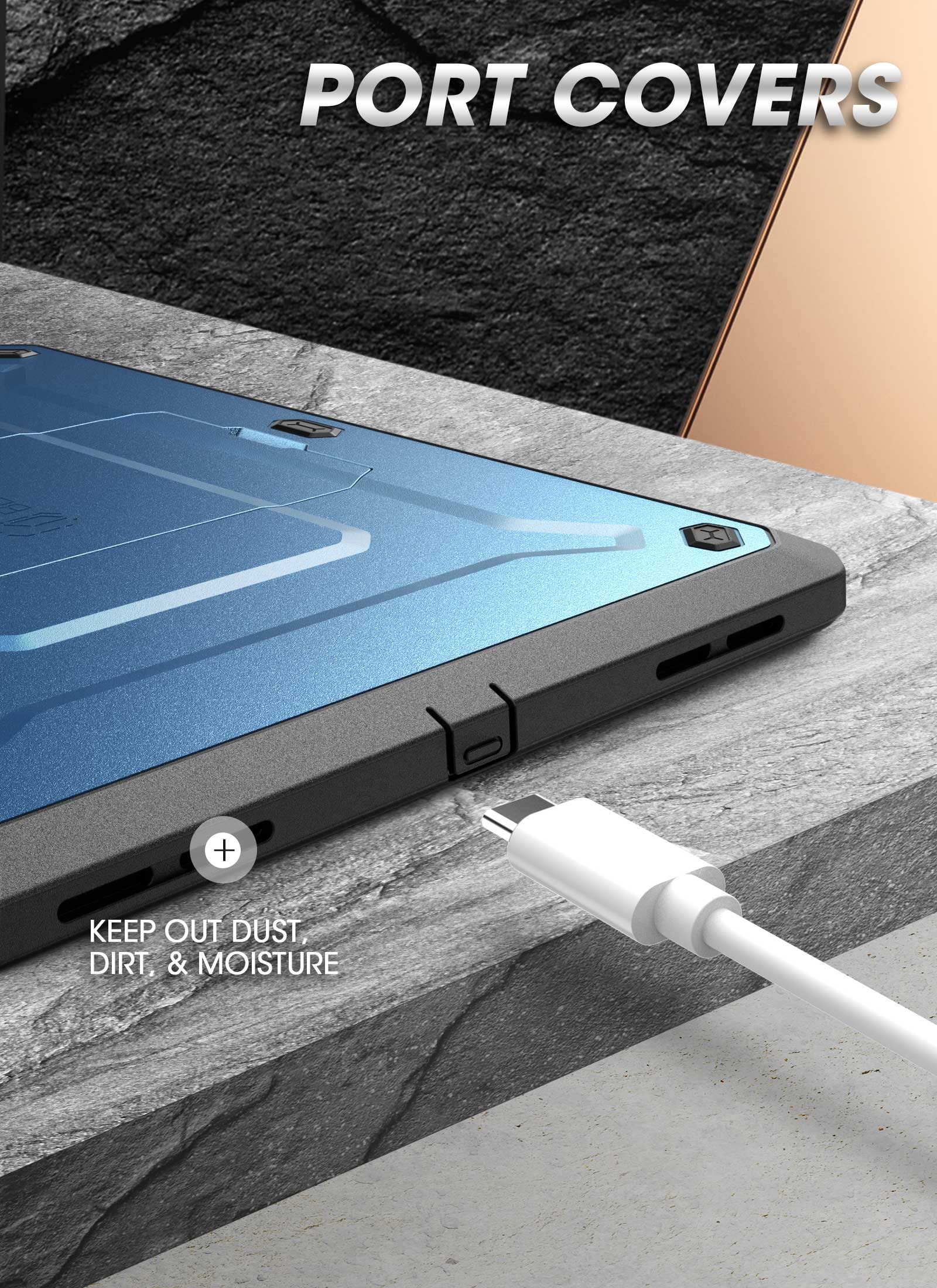 Supcase For Ipad 10Th Generation Case With Screen Protector (Unicorn Beetle Pro), [Built-In Stand & Pencil Holder] Heavy Duty Ru