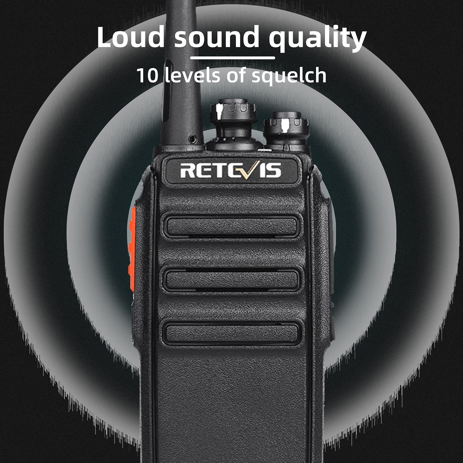 Retevis H 777S Walkie Talkies Long Range,Heavy Duty Portable Frs Two Way Radios, Hands Free,Safe Call,Rugged Commercial 2 Way Radios With Gang Charger,For Warehouse, Churches,Jobsite(6 Pack)