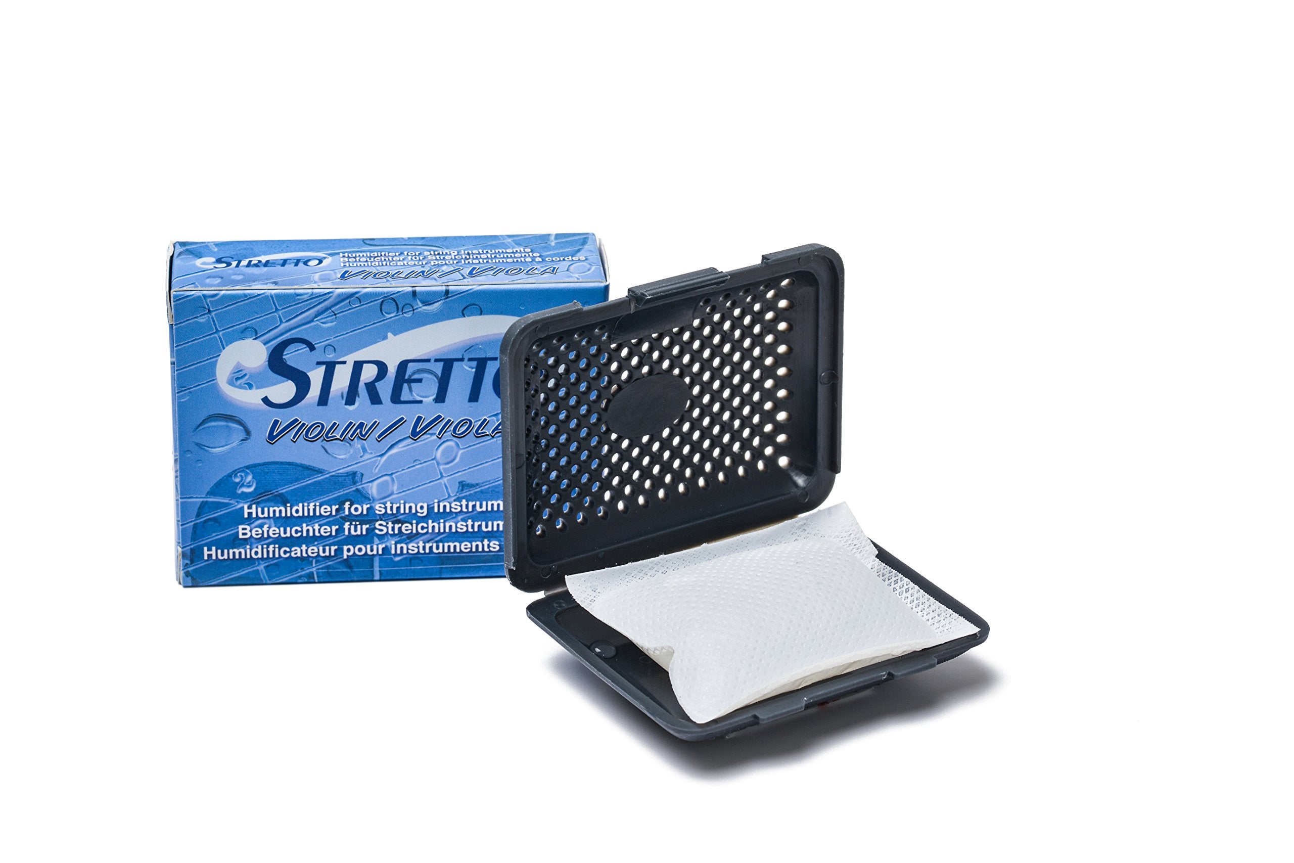 Stretto 1010 Humidifier For Violin, Viola And Small Instruments Incl. Case And 2 Humid Bags (Str 1010)