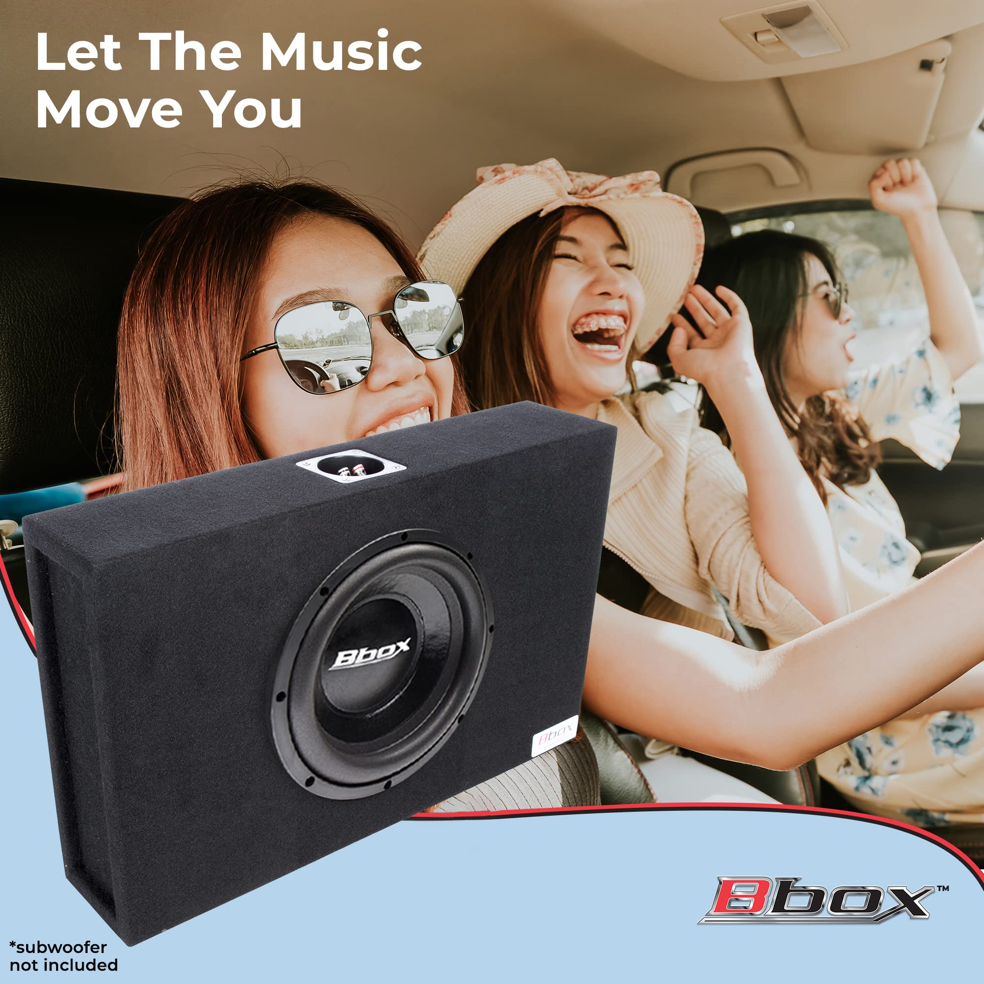 Atrend 12Sme 12� Single Sealed/Shallow Mount Subwoofer Enclosure, Charcoal