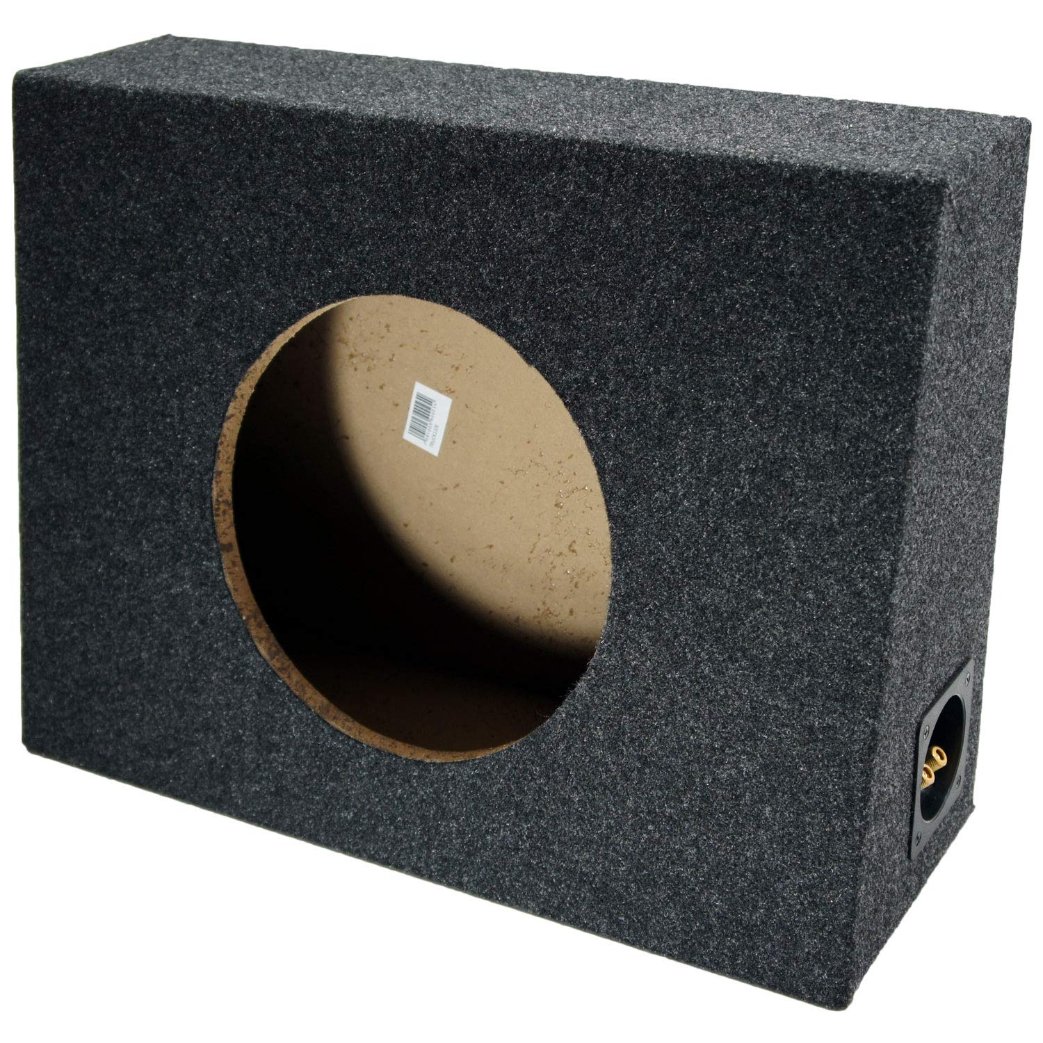 American Sound Connection 110Truck Single 10'' Standard Cab Truck Sub Box 5/8'' Mdf, Kicker 43C104 Comp C10 10'' Series Sub, Ha