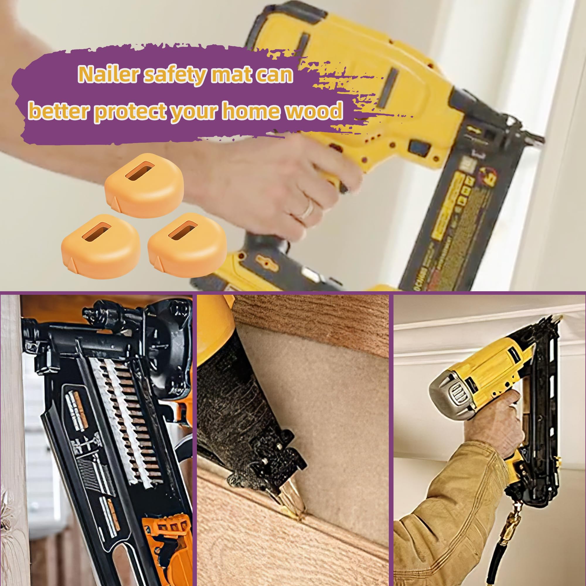 Neboo Nailer Safety Pad P1640003932 Replacement For Bostitch Nailer Sb 1664Fn, 4148000, 5335001, 6240001 (3 Pack)