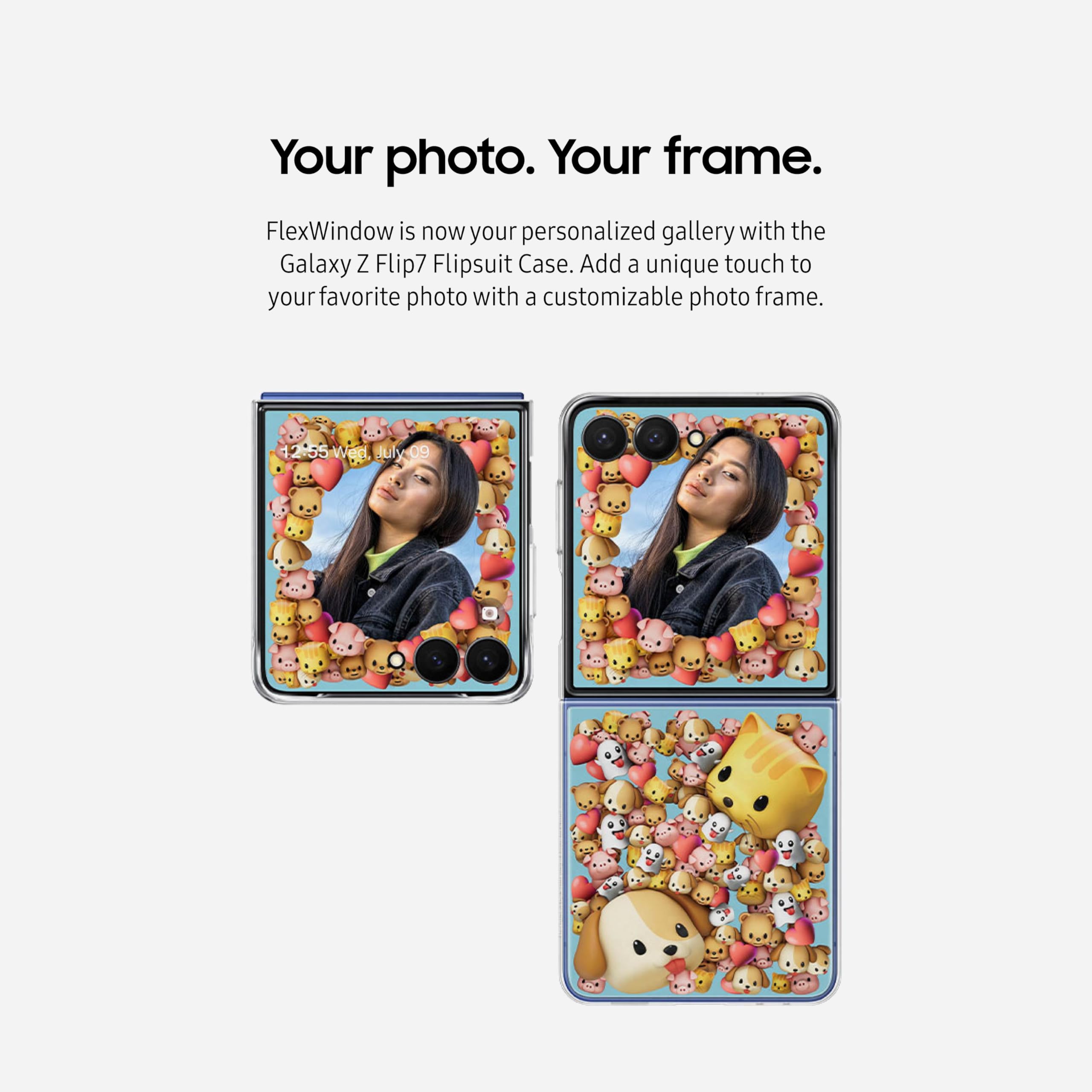 Samsung Galaxy Z Flip7 Flipsuit Phone Case, Protective Cover, Interchangeable Card, Led Lights, Customizable Designs, Us Version