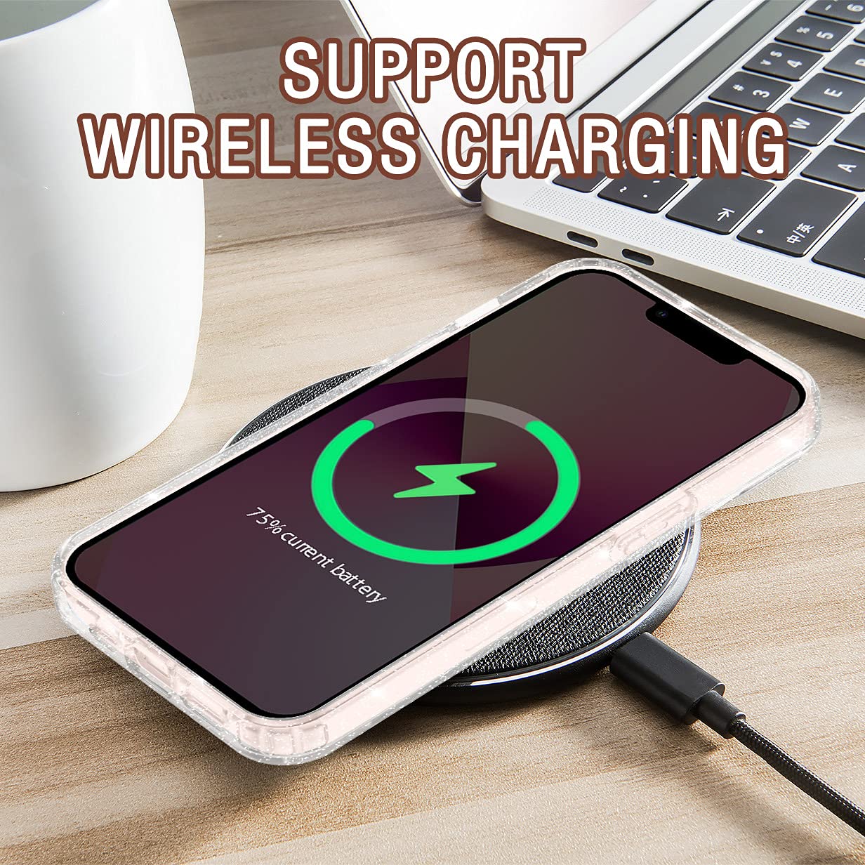 Petocase For Iphone 13 Wallet Case,Card Holder Slot Ultra Bling Slim Clear Flexible Tpu Soft Silicone Protective Phone Case Cove