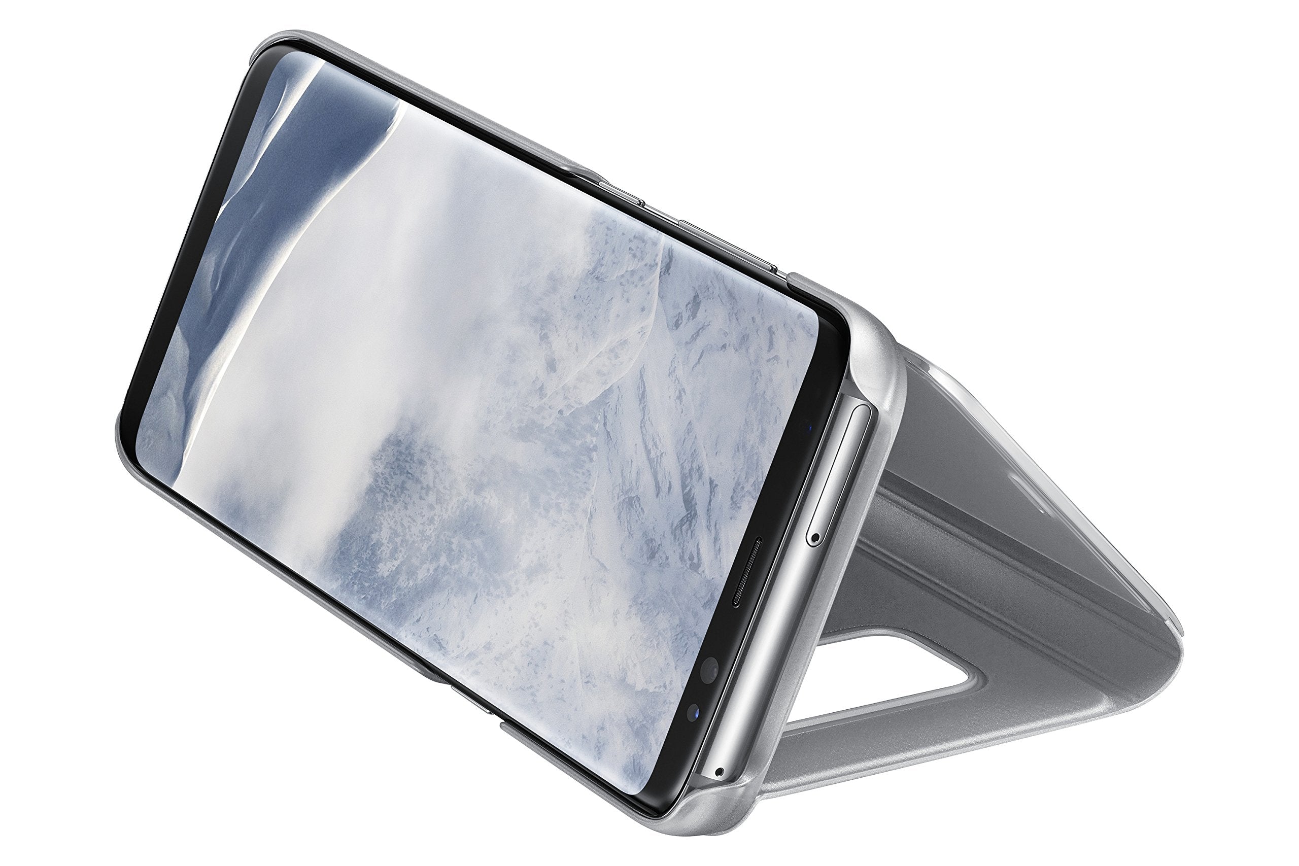 Samsung Galaxy S8 S-View Flip Cover With Kickstand, Silver