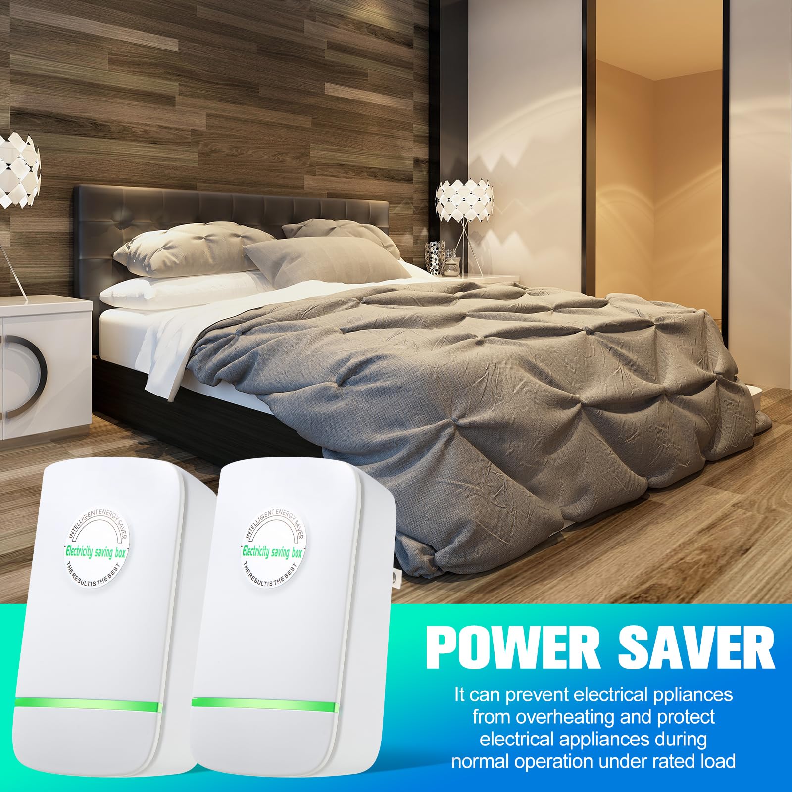 Kigley 8 Pcs Power Saver, Energy Saver, Electricity Saving Box, Household Power Saver, Household Stable Voltage Device And High