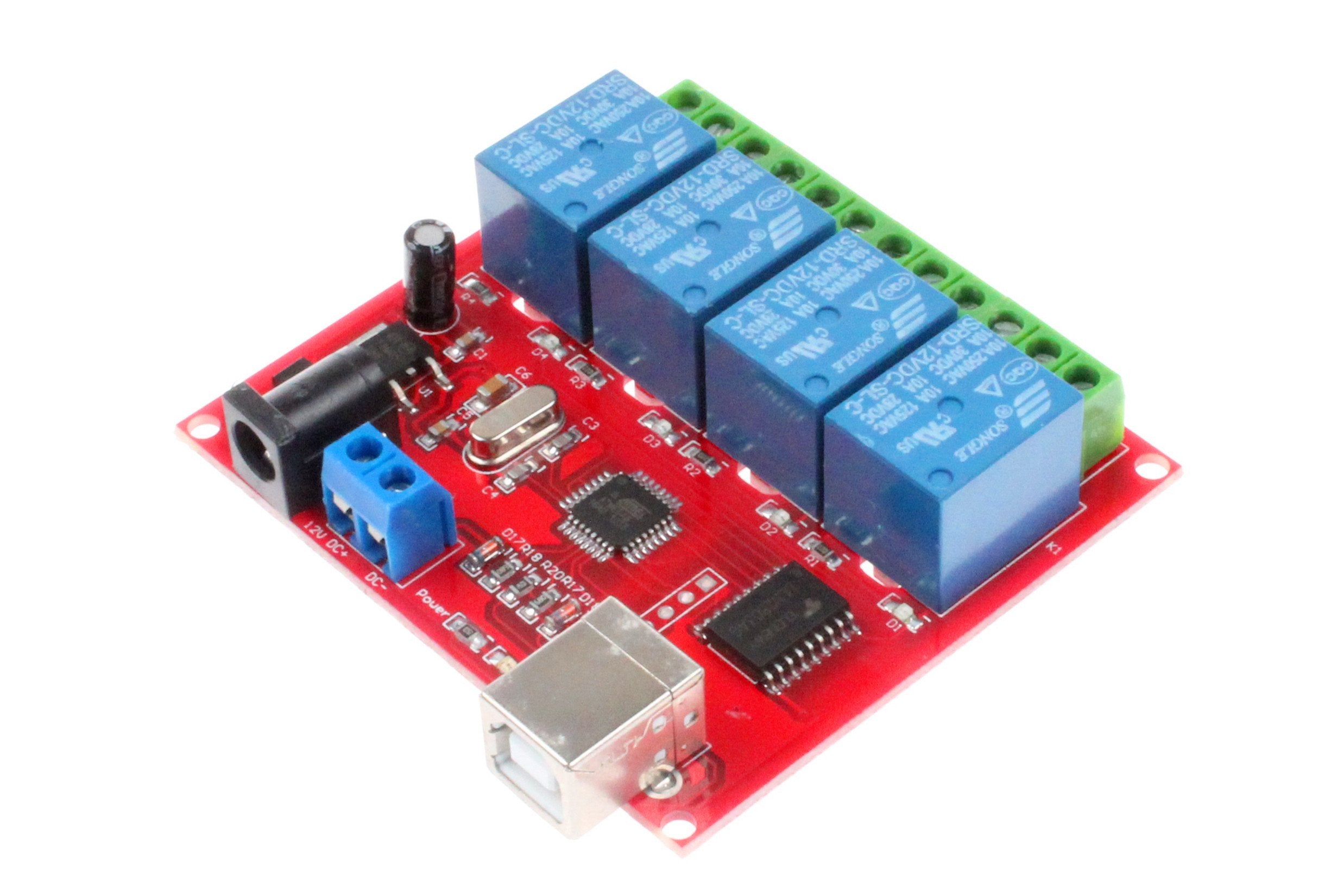 Noyito 4 Channel 12V Computer Usb Control Switch Relay Module Drive Free Relay Module Plug And Play Suitable For Pc Smart Contro