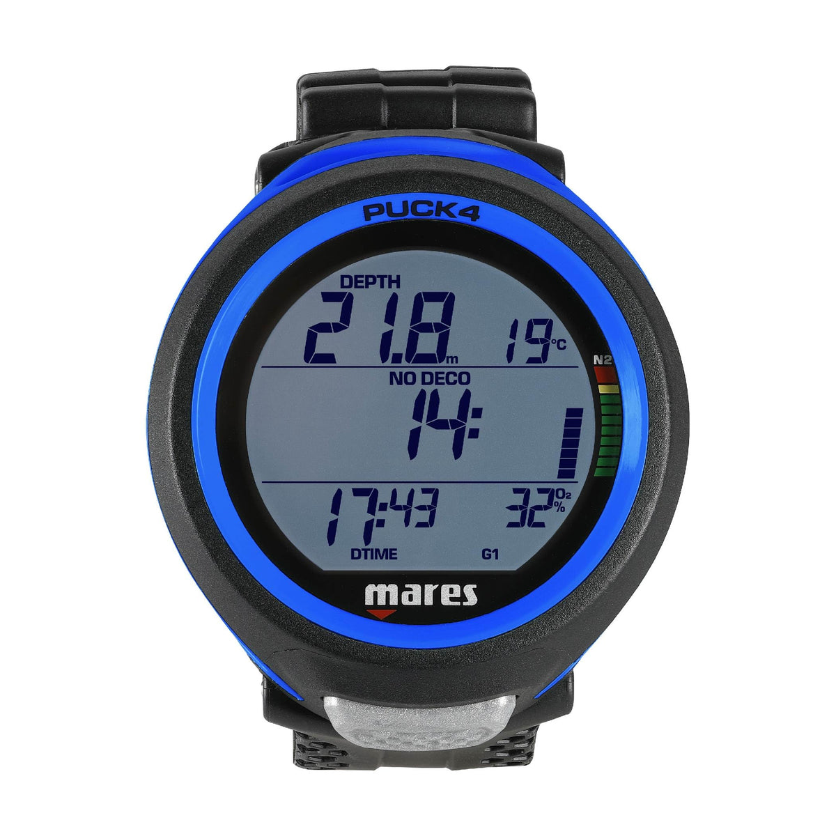 Mares Puck 4 Wrist Dive Computer | Entry-Level Watch-Style One Button ...