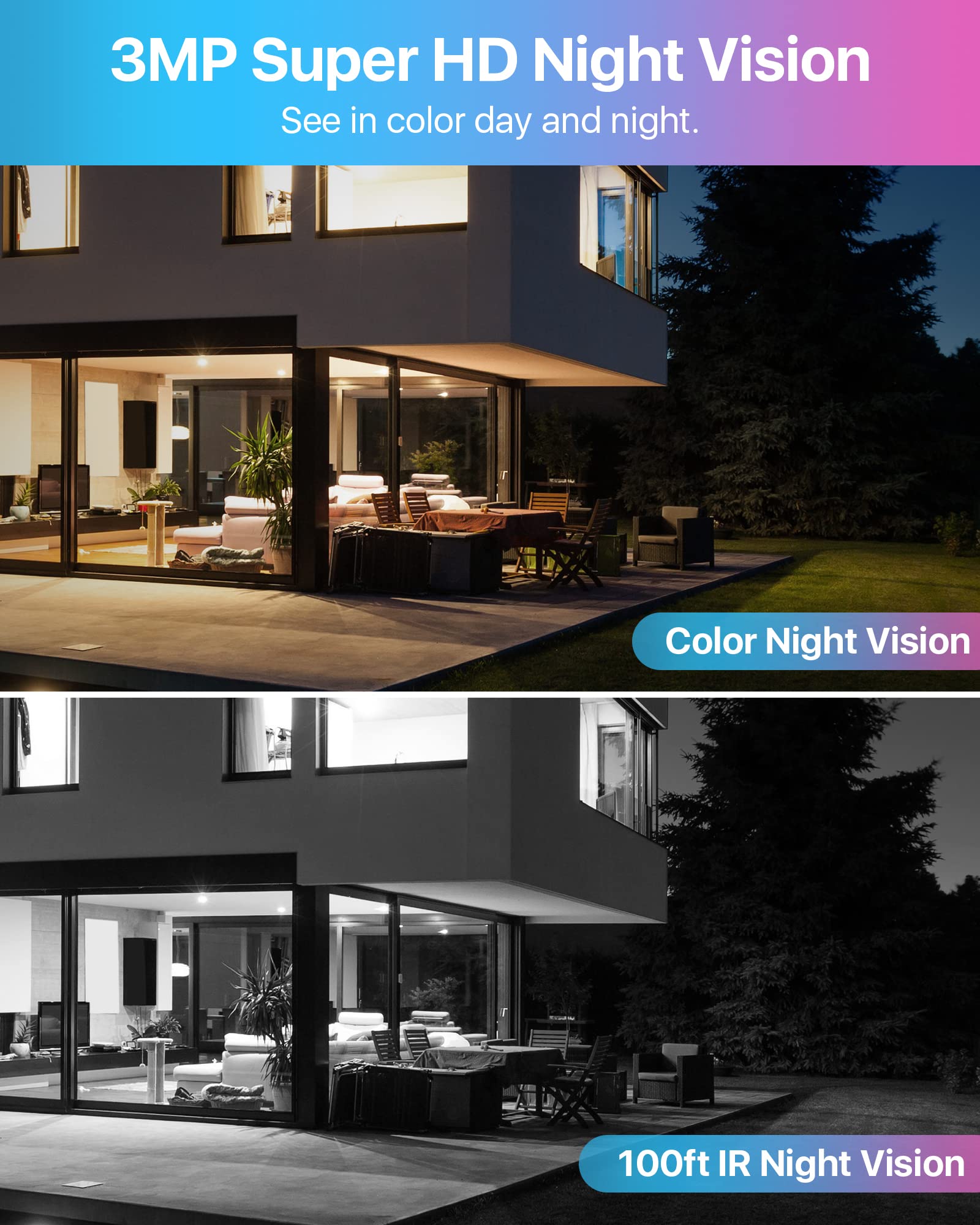 Zosi 2K 8Ch All In One Wireless Security Camera System With 12.5 Inch Lcd Monitor,4Pcs 3Mp Wifi Ip Spotlight Cameras Outdoor Ind