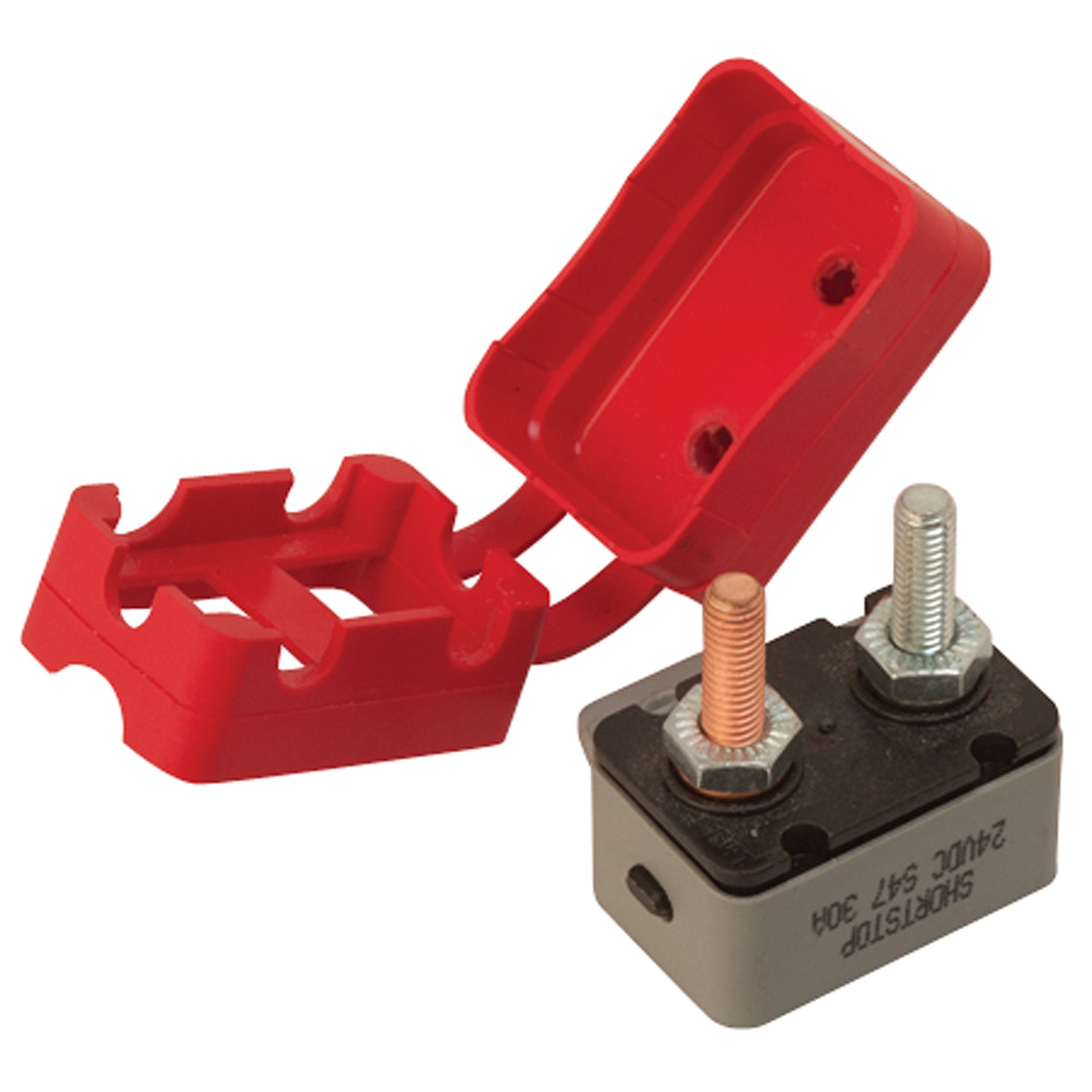 Sea Dog 420853 1 Resettable Circuit Breaker With Cover   30 Amp