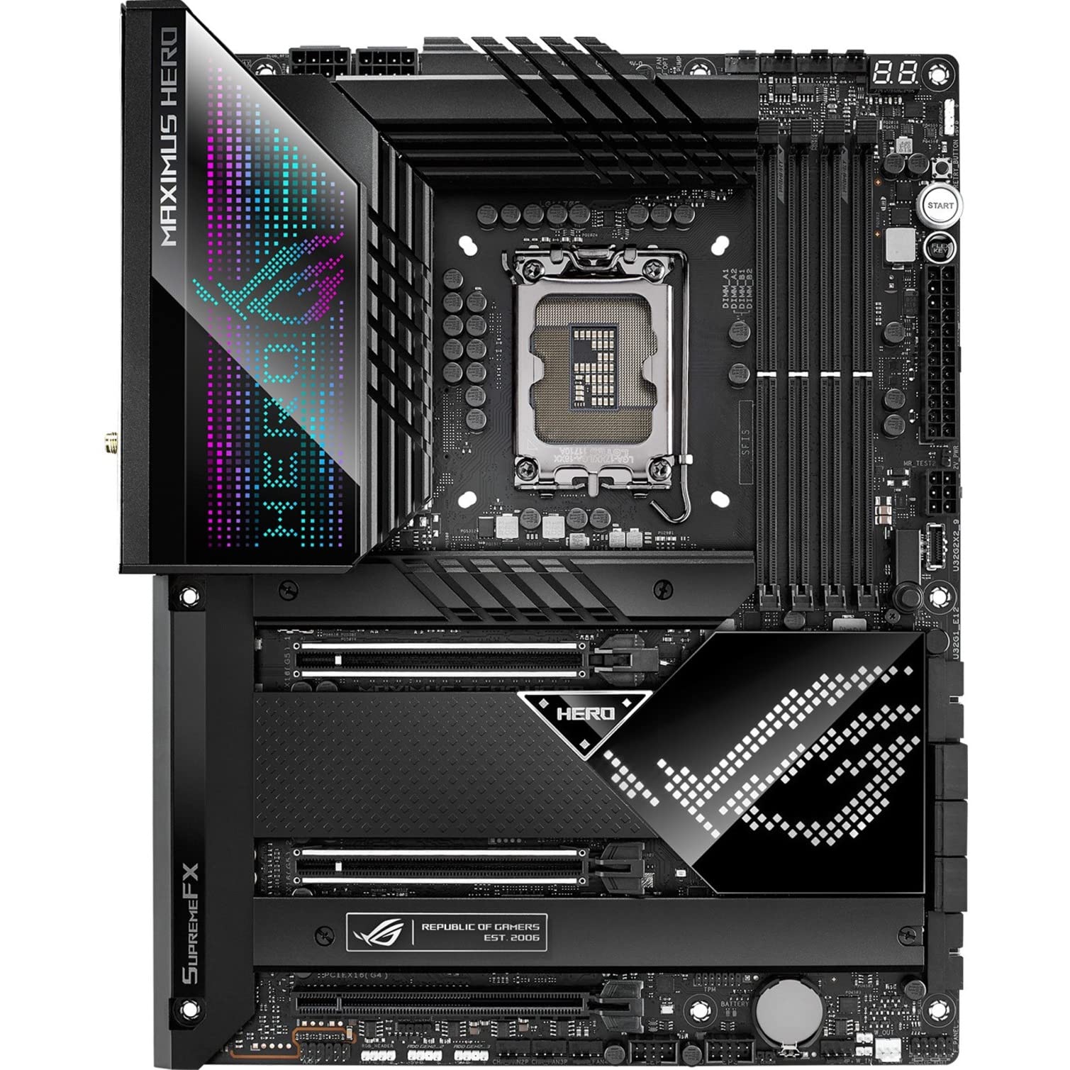 Asus Rog Maximus Z690 Hero Wifi 6E Atx Gaming Motherboard With Pcie 5.0, Ddr5, 20+1 Power Stages, Thunderbolt 4, 5Xm.2