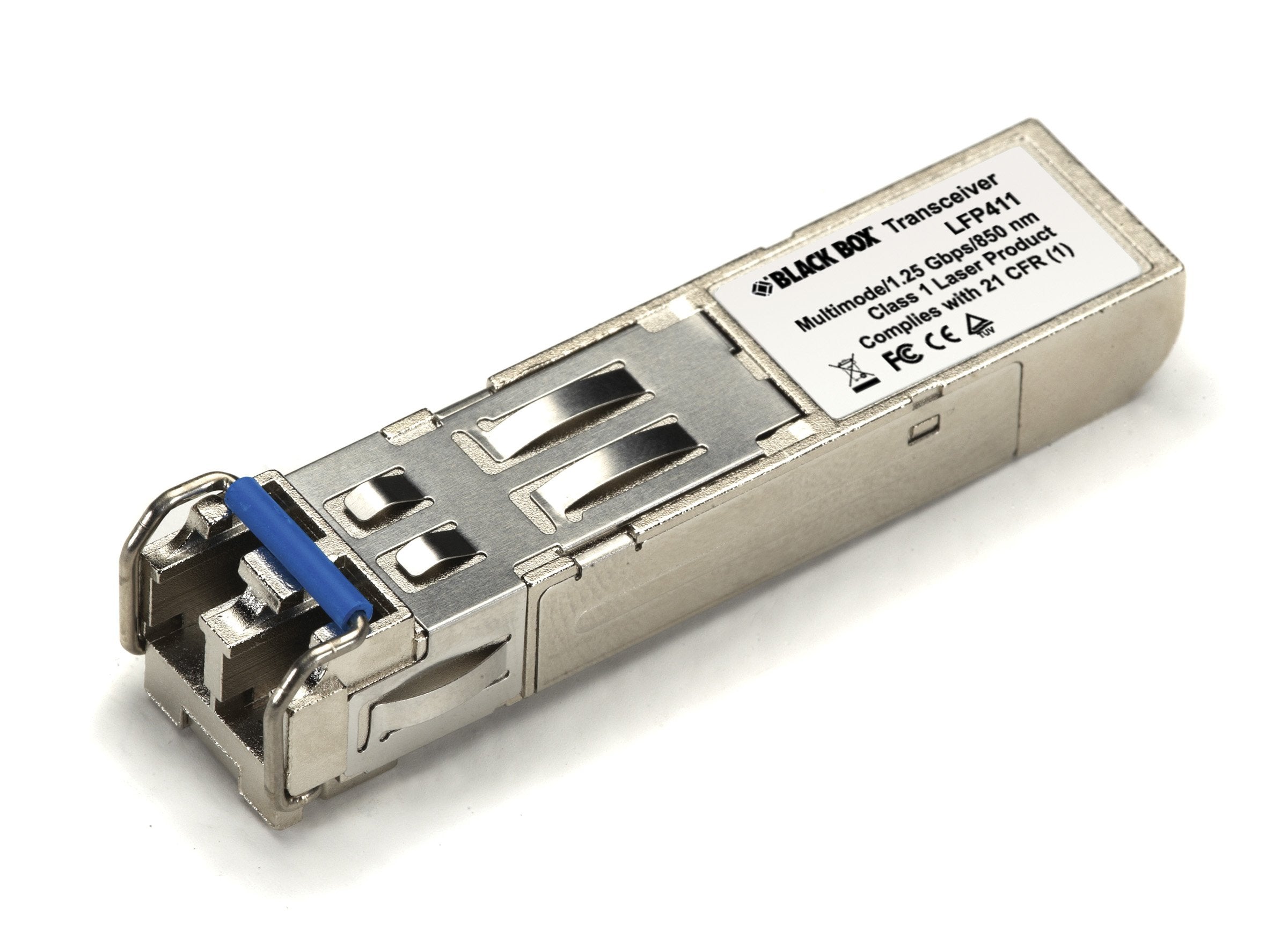 Black Box Lfp411 Sfp, 1250 Mbps Fiber With Extended Diagnostics, 850 Nm Multimode, Lc, 550 M