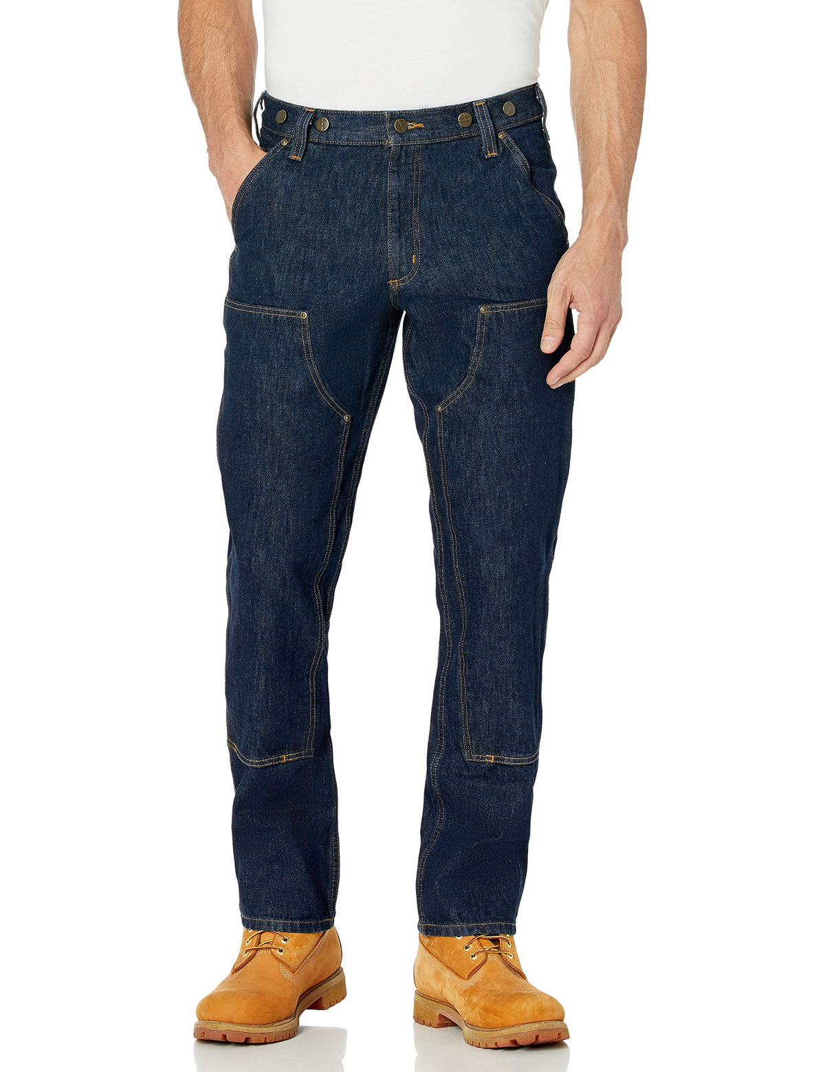 Carhartt Mens Rugged Flex Relaxed Fit Heavyweight Double Front Logger Jean Work Utility Pants, Freight, 32W X 32L Us