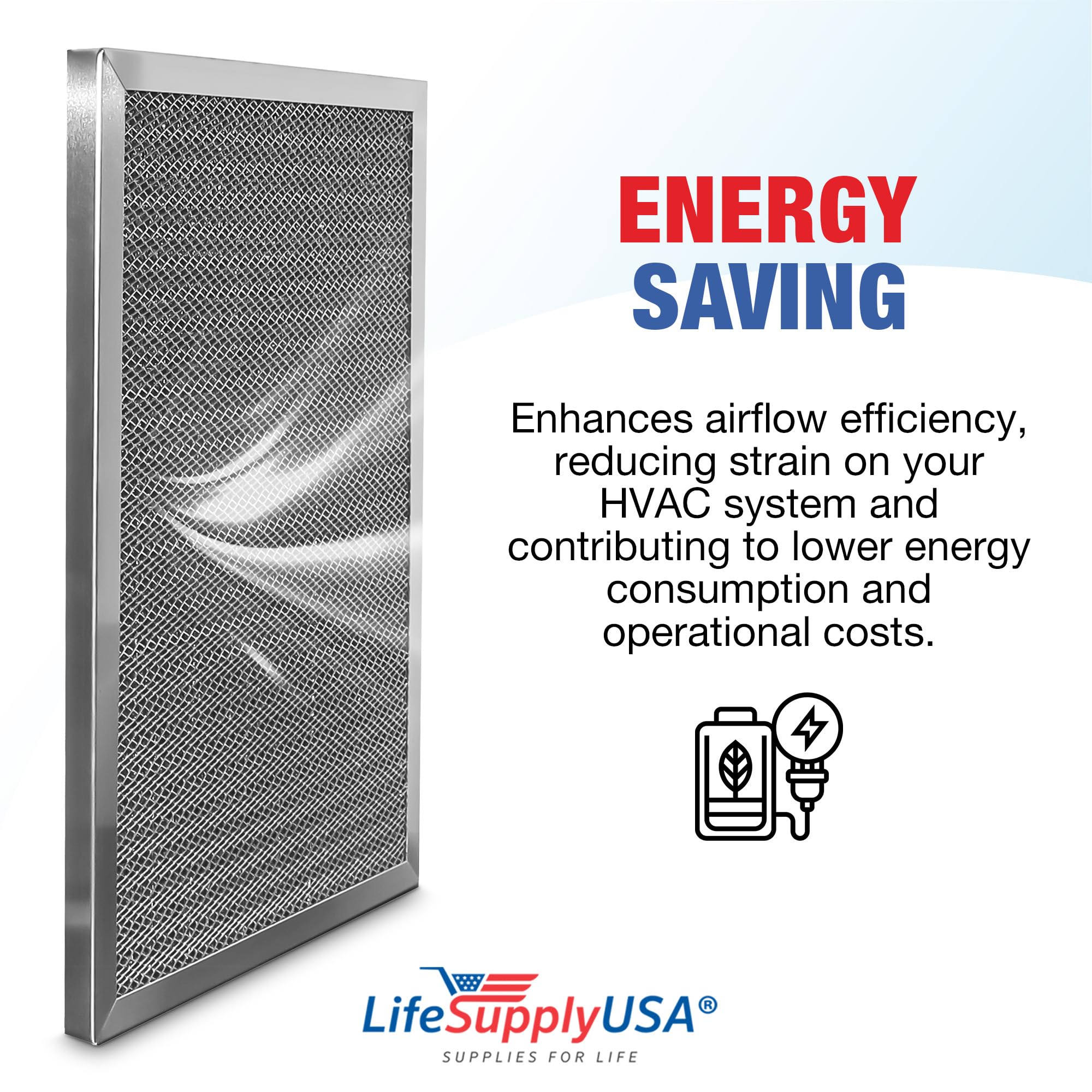 Lifesupplyusa 14X20X1 Electrostatic Air Filter, Merv 8, Washable, Reusable Furnace Ac/Hvac Filter, Energy Saving, Easy To Clean,