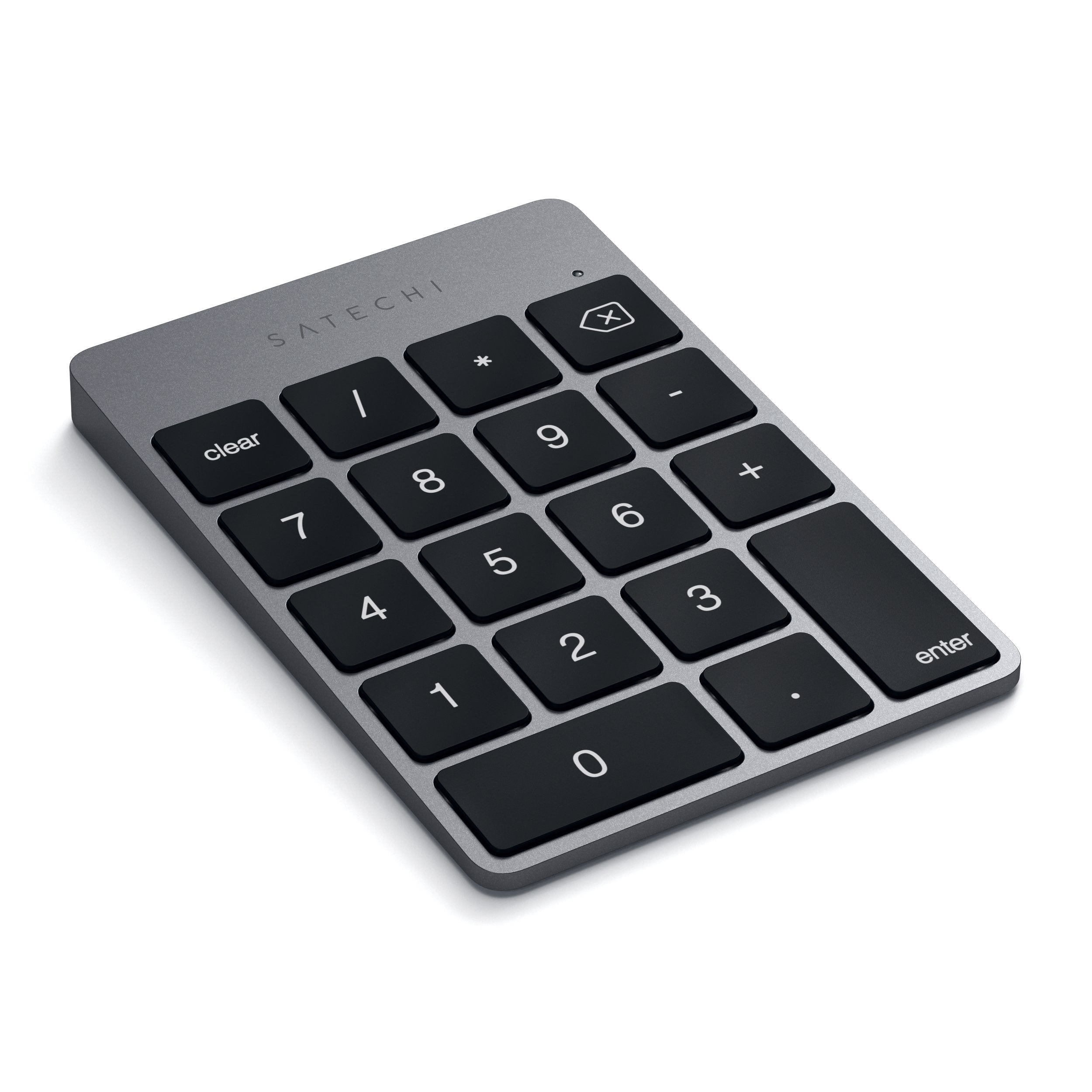Satechi Slim Aluminum Bluetooth Wireless Keypad 18 Key Numpad Keyboard Extension � For Imac Pro, Imac, Mac Mini, Macbook Pro/Air, Windows, Pc, Laptop And More   Space Gray