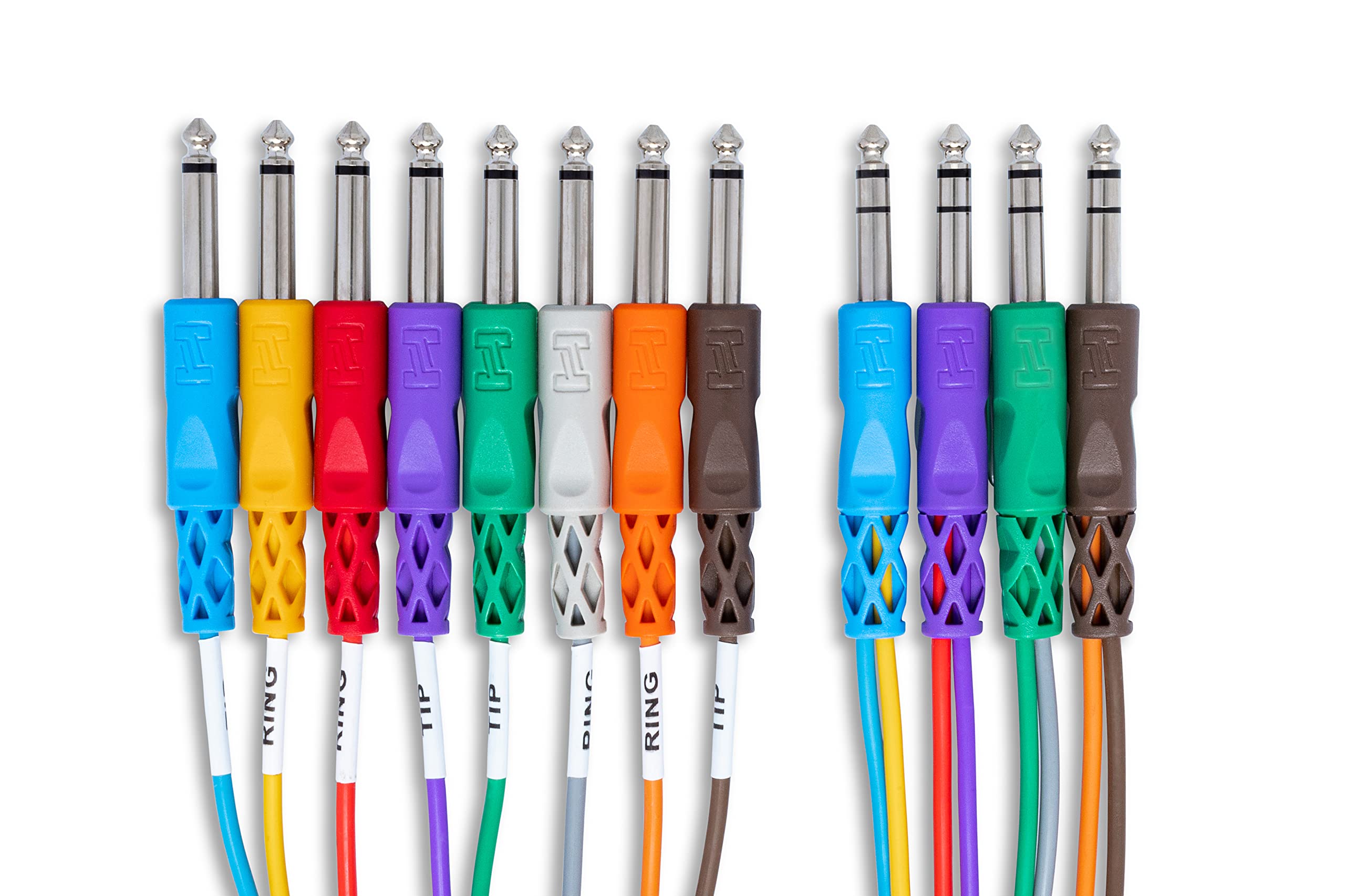 Hosa Insert Snake 1/4 Inch Trs To Dual 1/4 Inch Ts   (9.75 Feet) (Black)