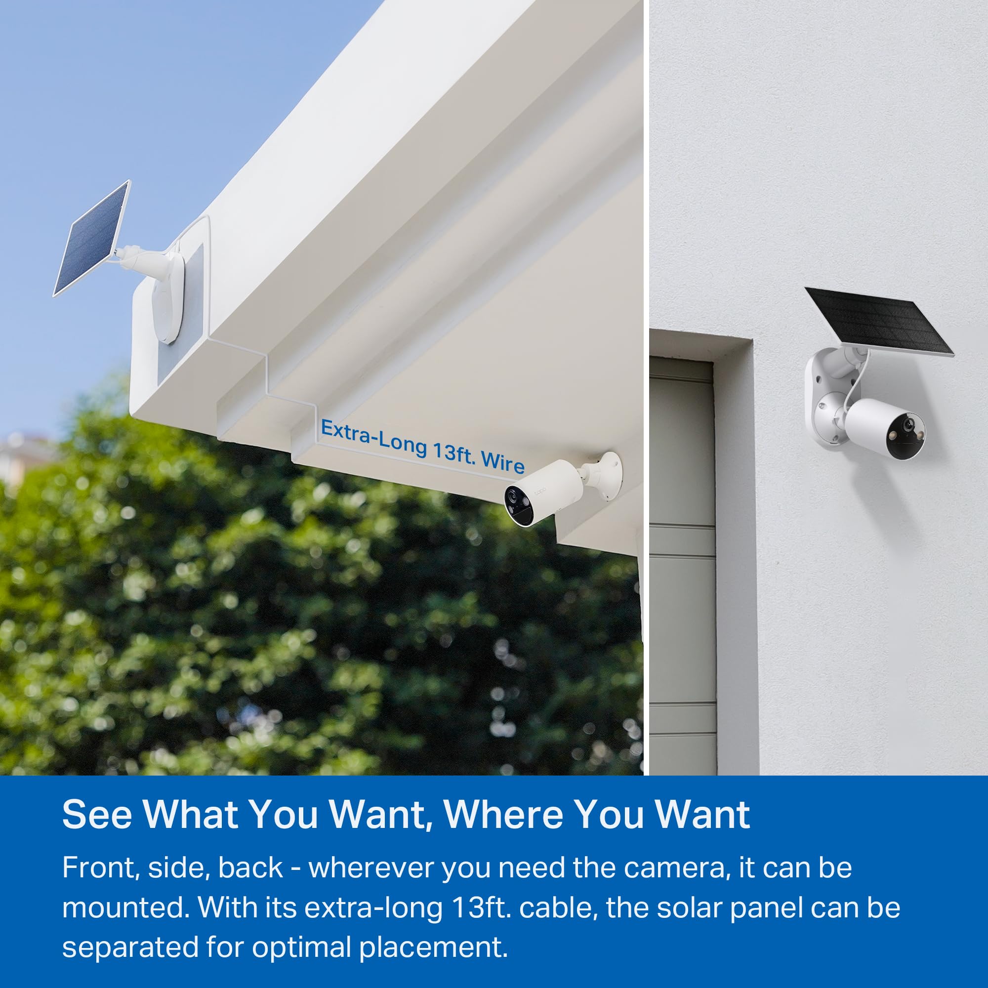 Tp Link ???????? Solarcam C402 Kit, Outdoor Battery Camera W/Solar Panel Base, Wireless, 1080P, Free Person/Vehicle Detection, S