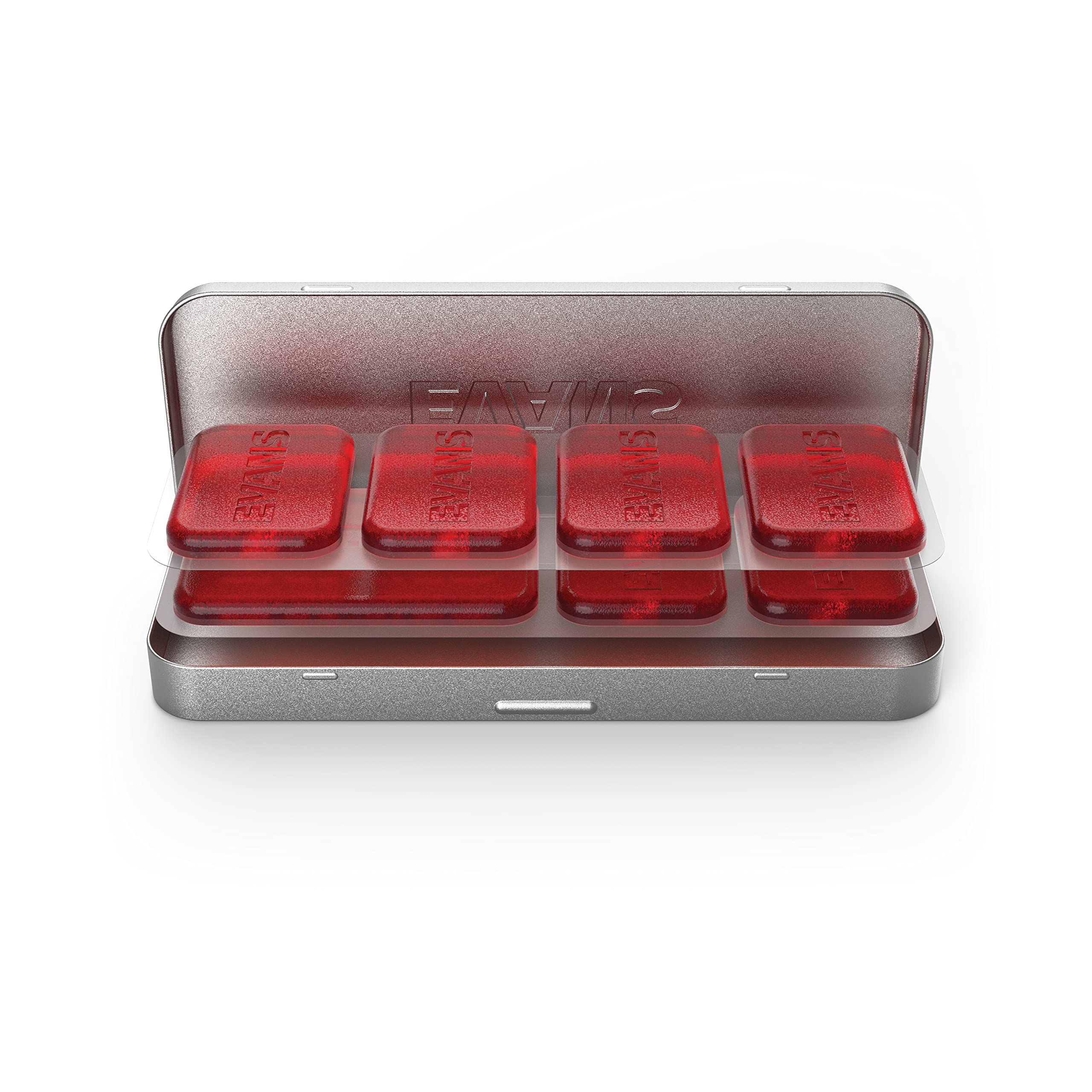 Evans Eq Pods Drum Damper Gels   Teflon Coated Top Side Drum Dampeners   Stain Free, Holds Shape   Apply And Remove   Keeps Grip