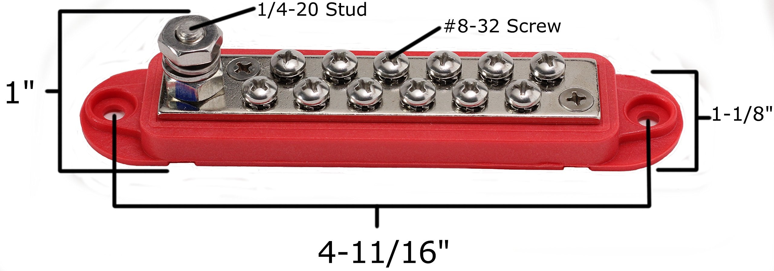 Fastronix 12 Terminal Power And Ground Distribution Block Kit