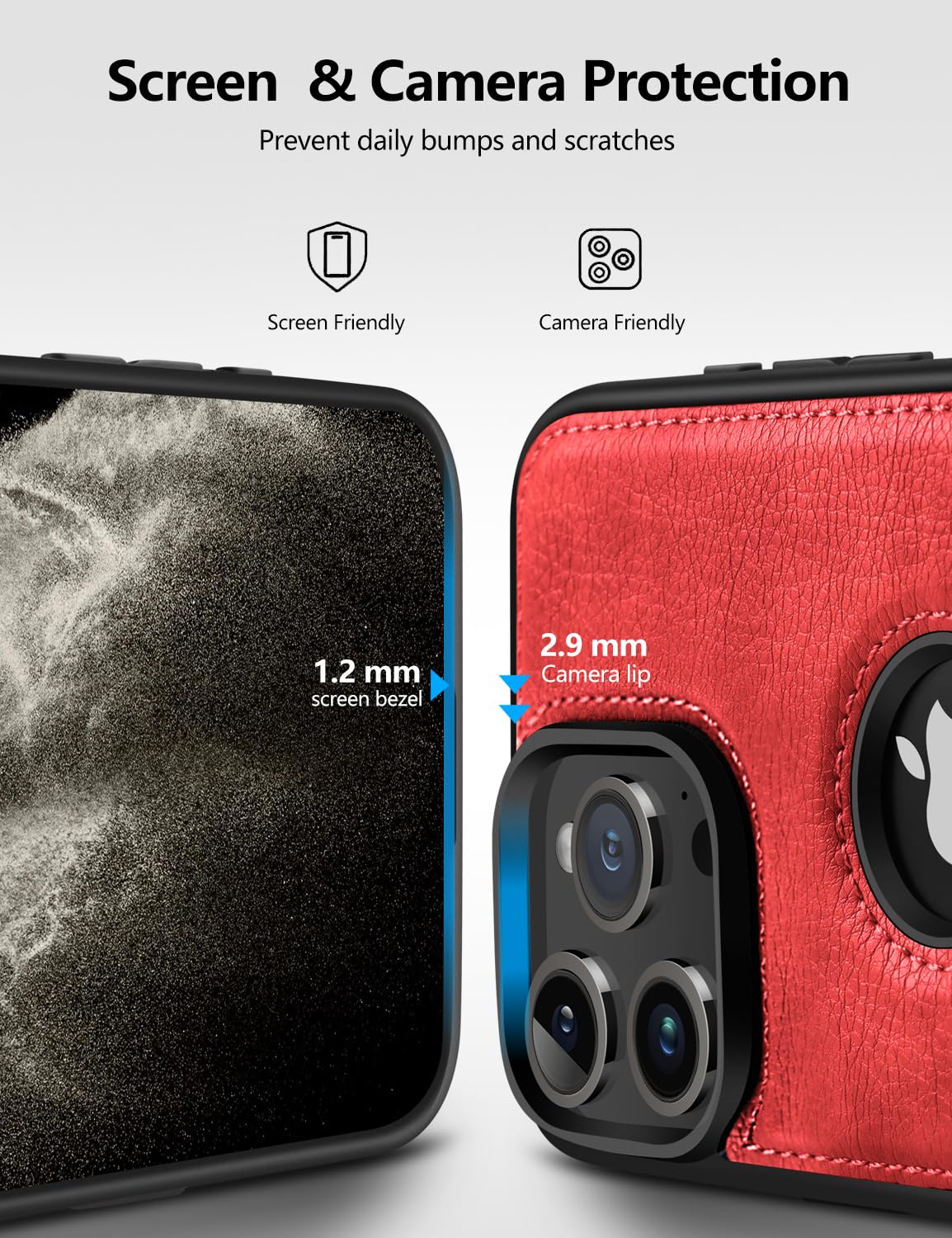 Wtcase Magnetic For Iphone 16 Pro Max Leather Case,Built In Invisible Stand [Compatible With Magsafe] Protective Slim Kickstand