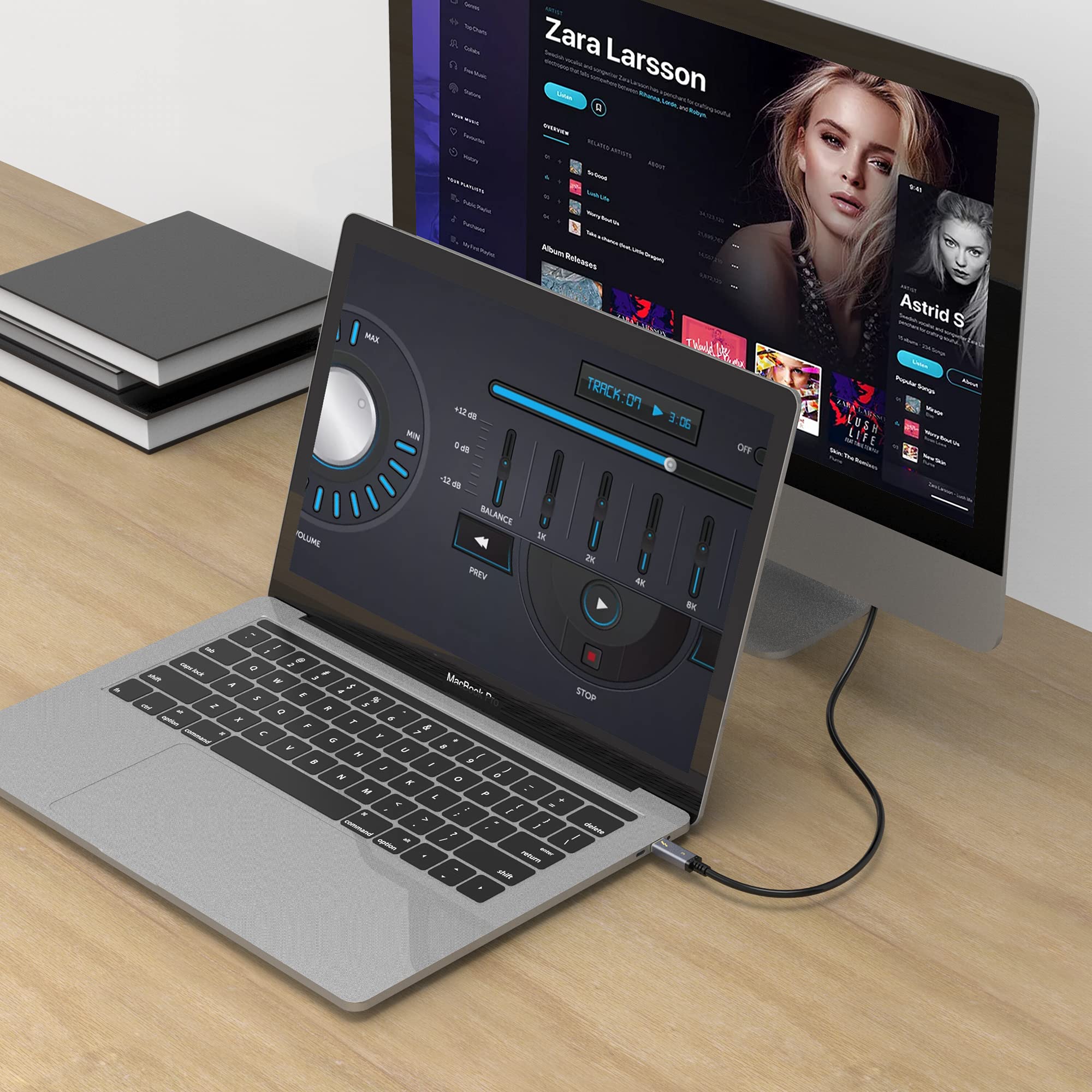 Trebleet 15Ft (4.5M) Usb4 Cable Compatible With Thunderbolt 3 Cable, Super Long Size 100W 20Gbps Usb4 Cable,Compatible With Thunderbolt 3 (Usb C) Hub, Adapter, Devices, 20V/5A