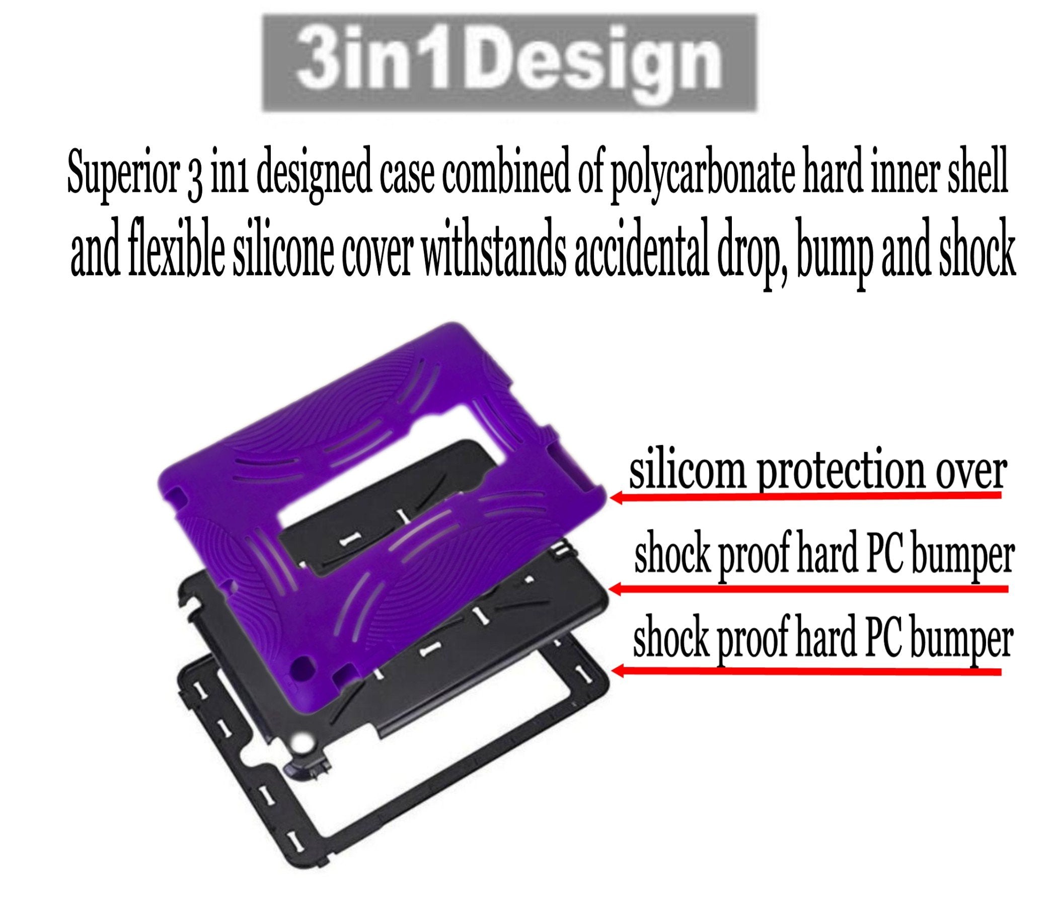 Case For Ipad 4Th 3Rd 2Nd Generation Cases (Old Mode) Model Md510Ll/A Mc769Ll /A Mc979Ll /A A1397 A1395 A1458 A1430 A1416 A1396