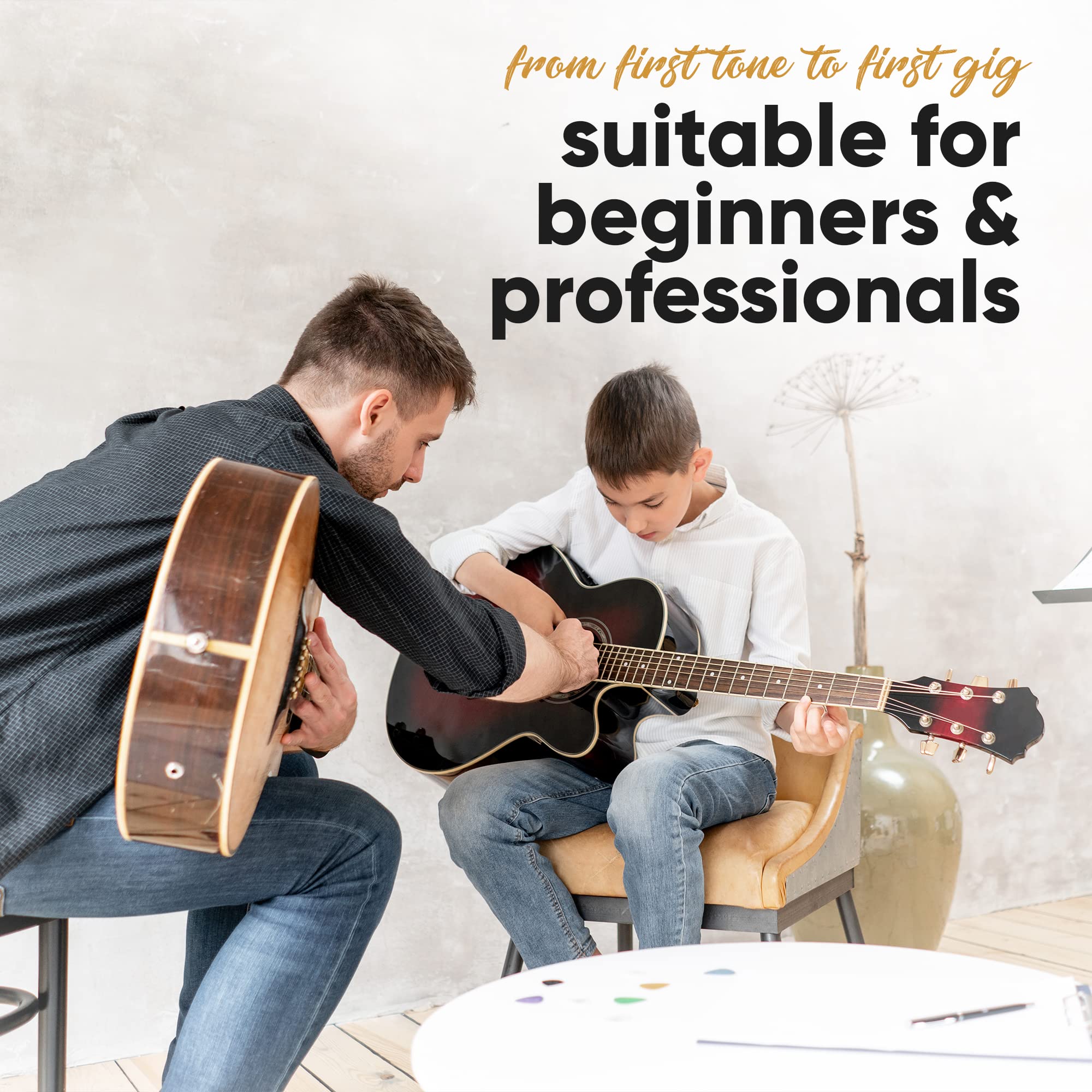 Havendi Guitar Strings Acoustic Guitar   Brilliant Sound Quality Steel Strings For Acoustic Guitar Coated With Phosphor Bronze (