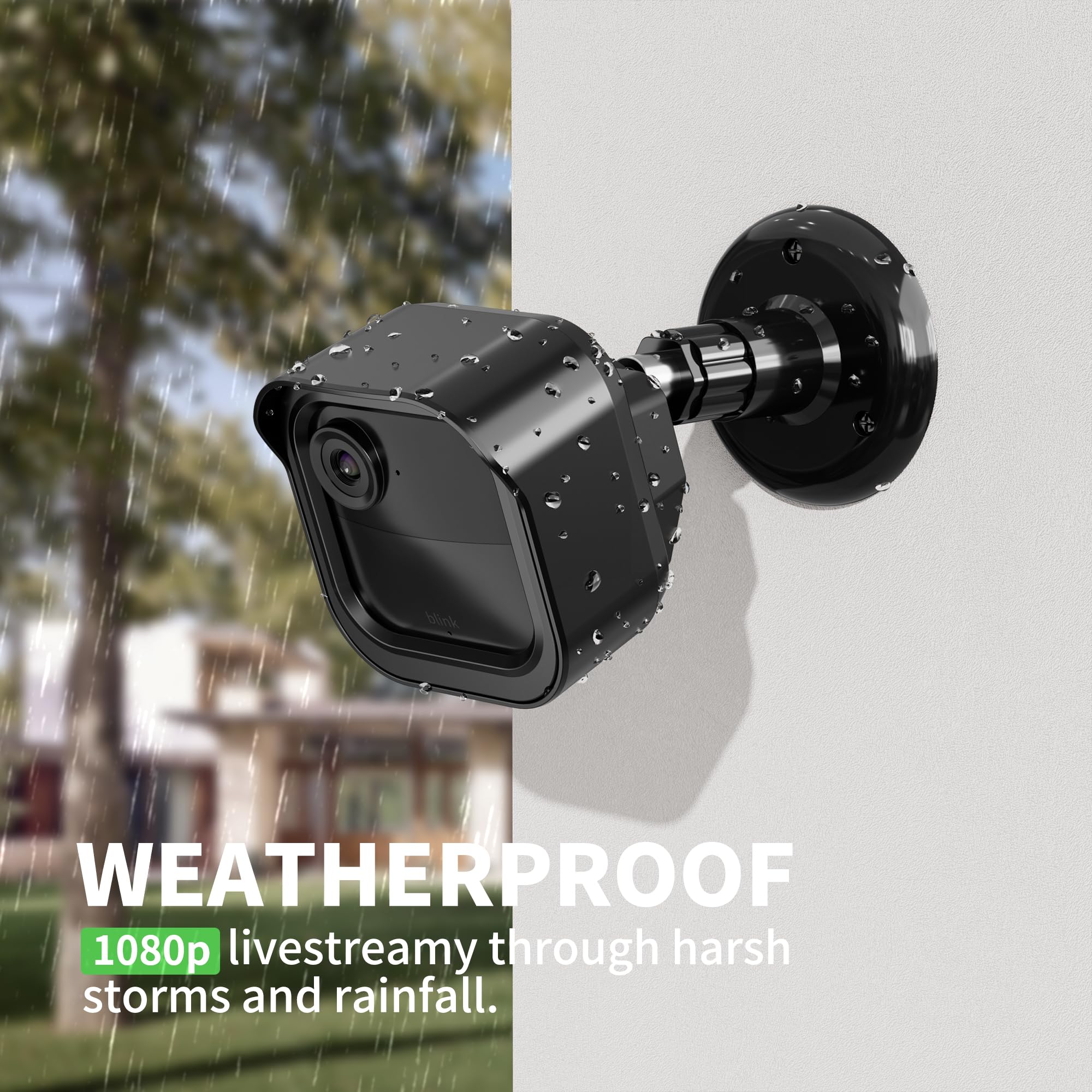 Wall Mount For Blink 4 (4Th Gen) Outdoor Camera, Mofad 3 Pack Weatherproof Protective Case & 360� Adjustable Mount With The Outlet Wall Mount For Sync Module 2 (Camera Not Included)