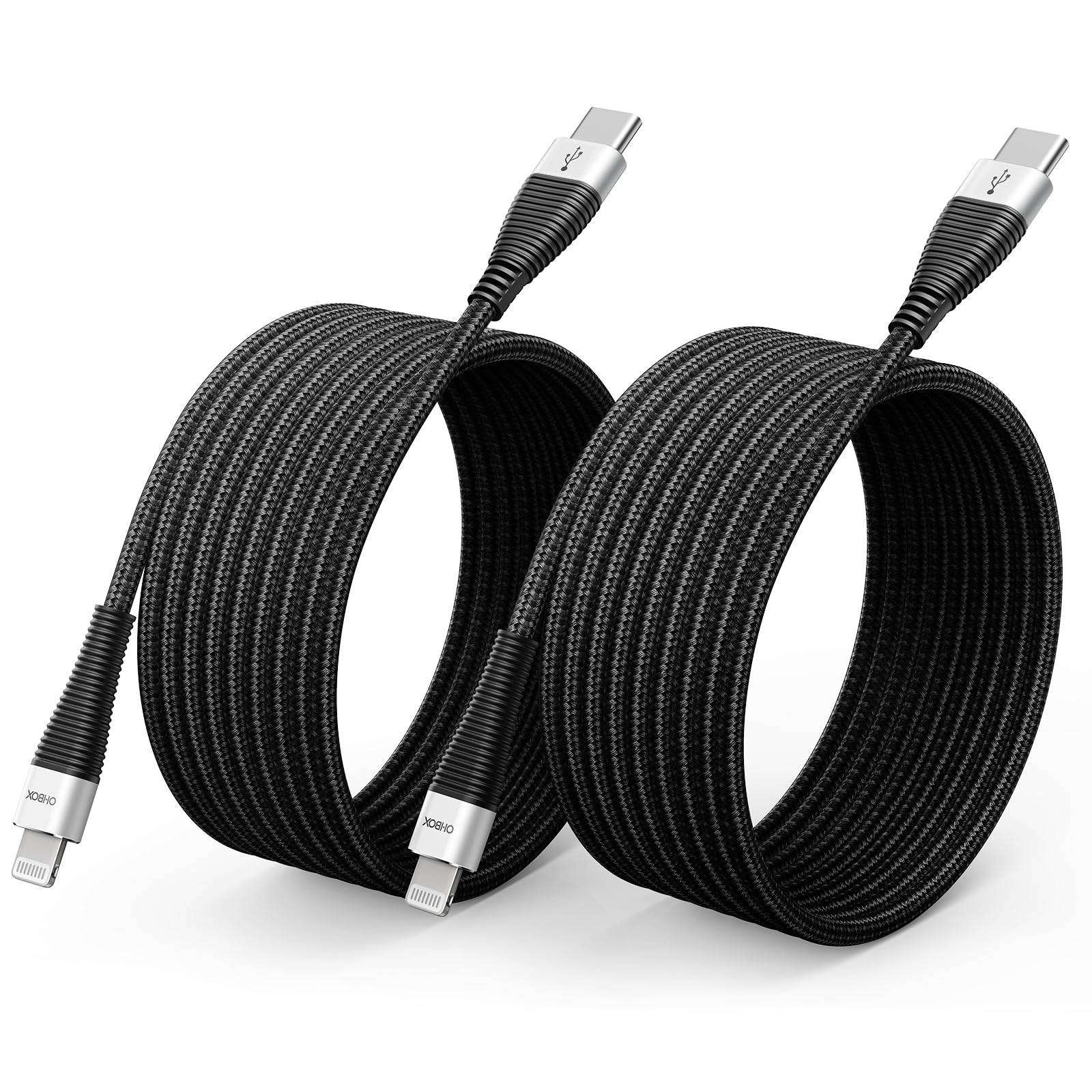 Usb C To Lightning Cable 6Ft 2Pack [Apple Mfi Certified] Iphone Charger Fast Charging Cord Type C To Lightning Cable For Iphone 14 13 12 11 Pro Max Xr Xs 8 Plus Ipad/Ipod/Airpods