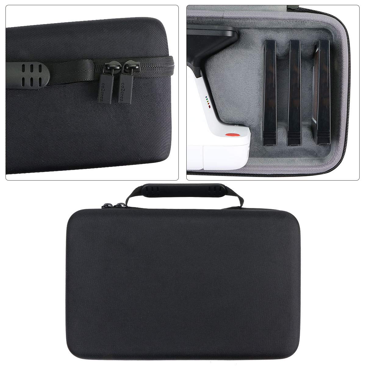 Co2Crea Hard Travel Case Replacement For Polaroid Originals Lab Digital To Analog Polaroid Photo Printer 9019 (Black Case)