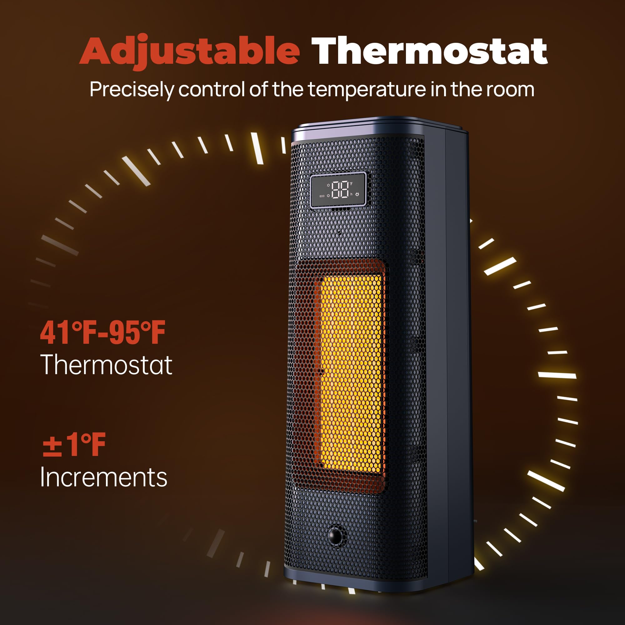 Homrelexa Portable Electric Space Heater   Small Desk Electric Heaters For Indoor Use, Fast Heating Ptc Ceramic Space Heater Wit