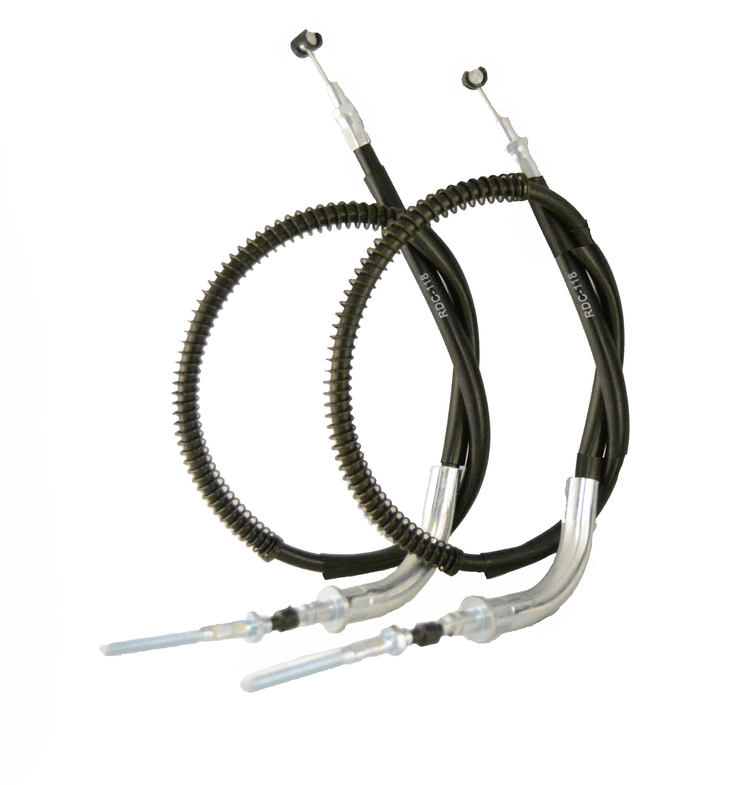 Race Driven Upper And Lower Front Brake Cables For Yamaha Timberwolf Yfb250 Yfb 250 4X4