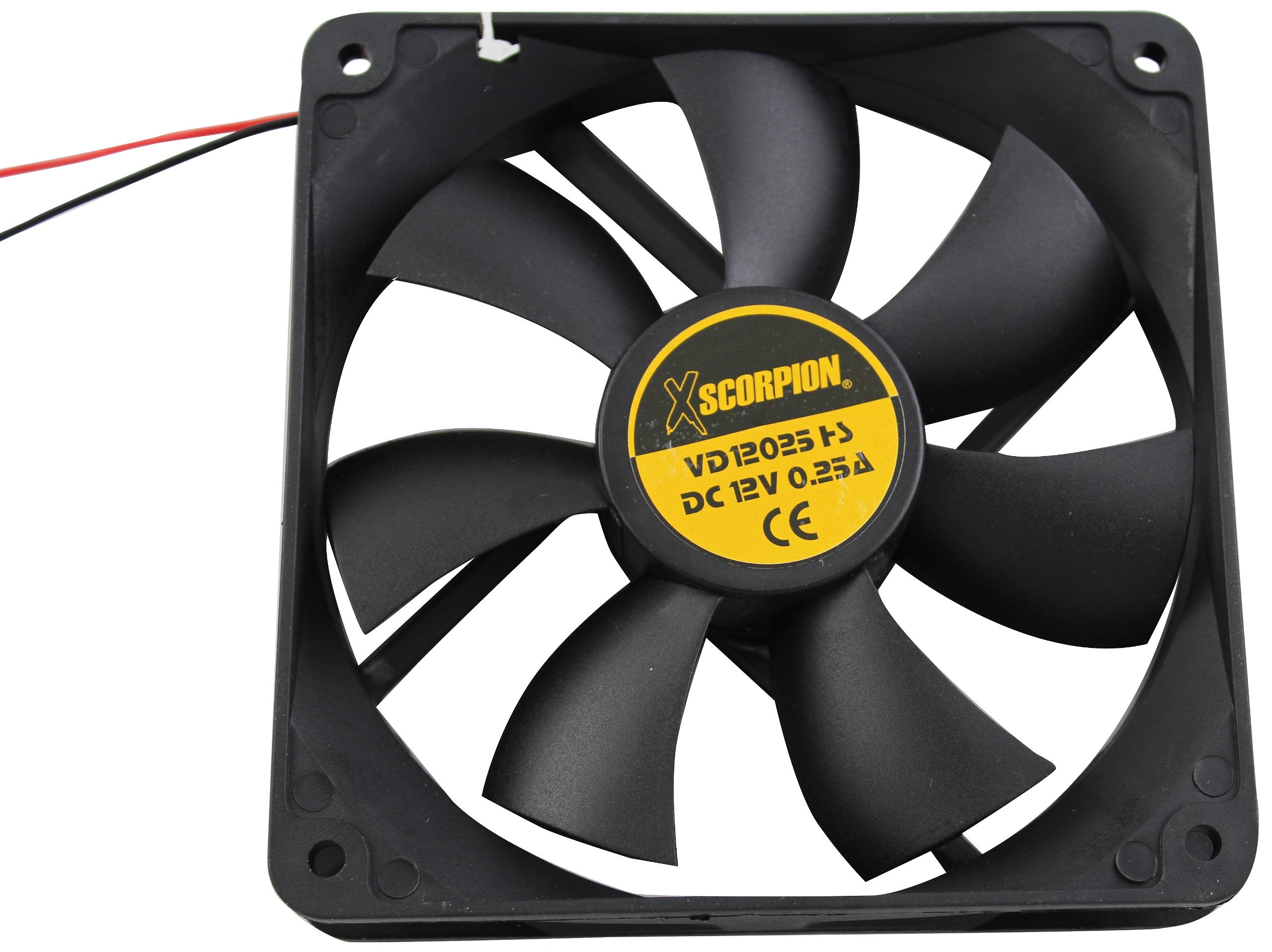 Xscorpion FAN61 12-Volt 6-Inch Square Rotary Cooling Fan , Black