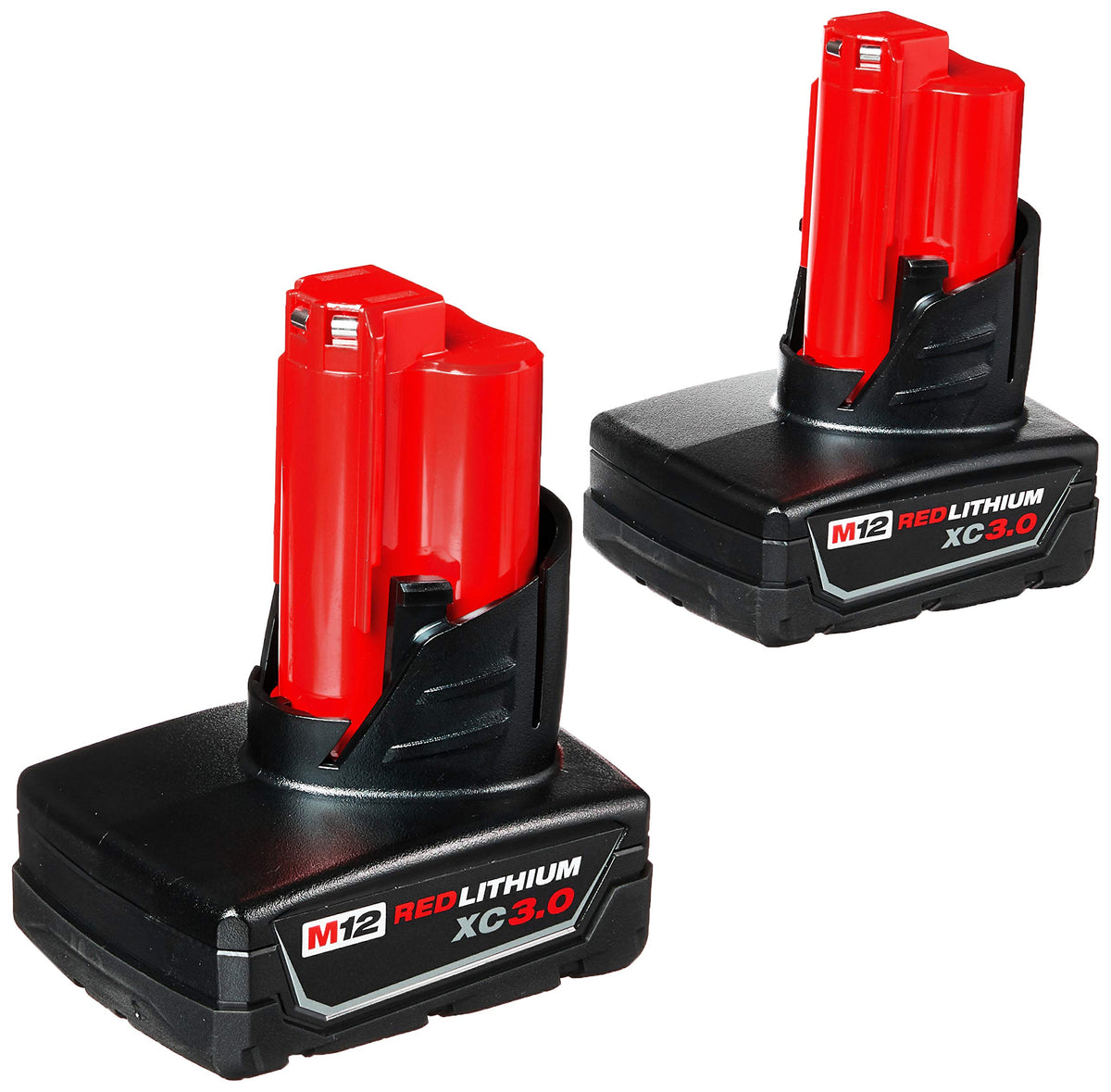 Milwaukee 48 11 2412 Twin Pack Of 3.0 Amp Hour Extended Capacity 12V Lithium Ion Batteries