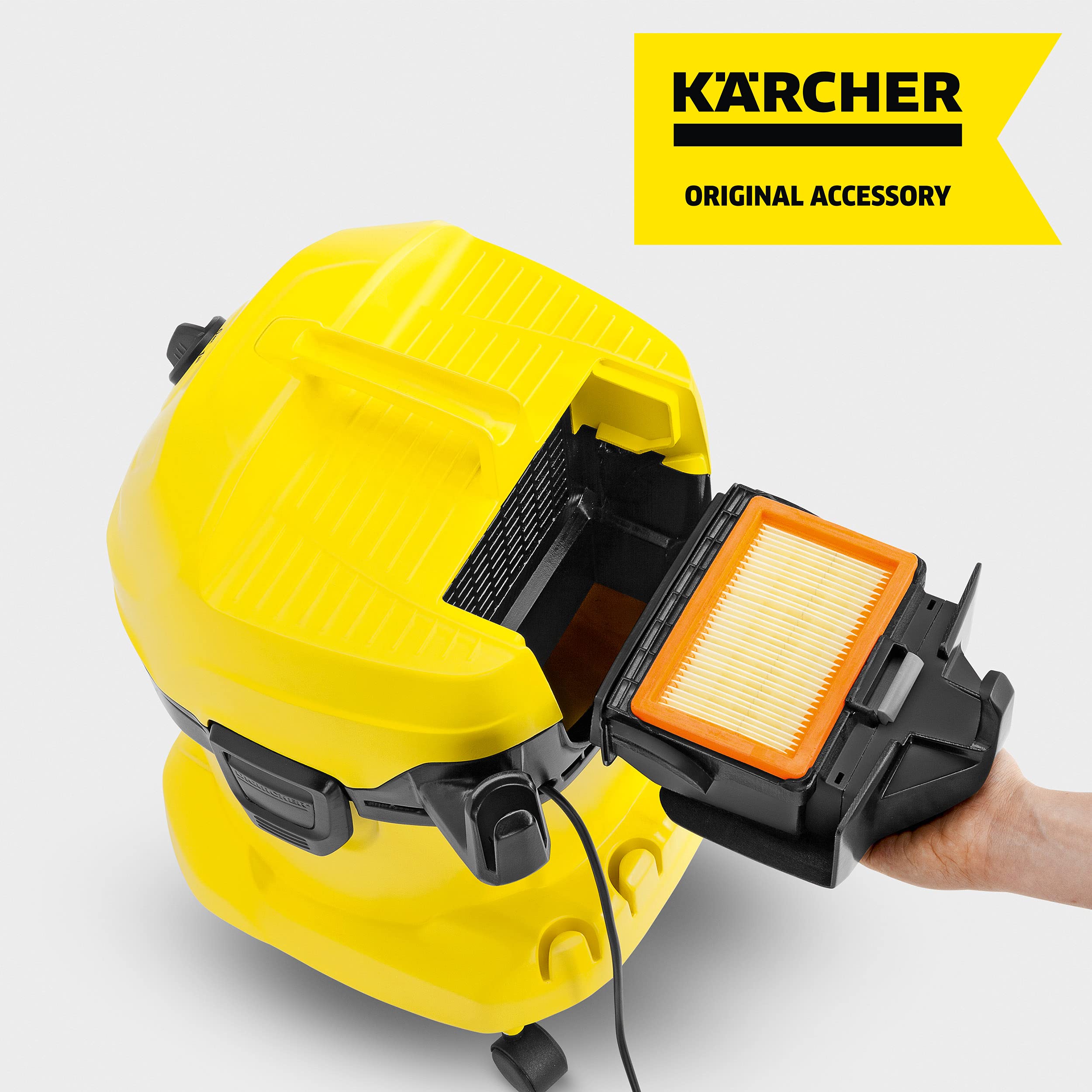 Krcher   Reusable Flat Pleated Filter For Karcher Wet Dry Vacuum   For Karcher Wd 4, Wd 5/P And Wd 6 P S Wet Dry Vacuum Cleaners
