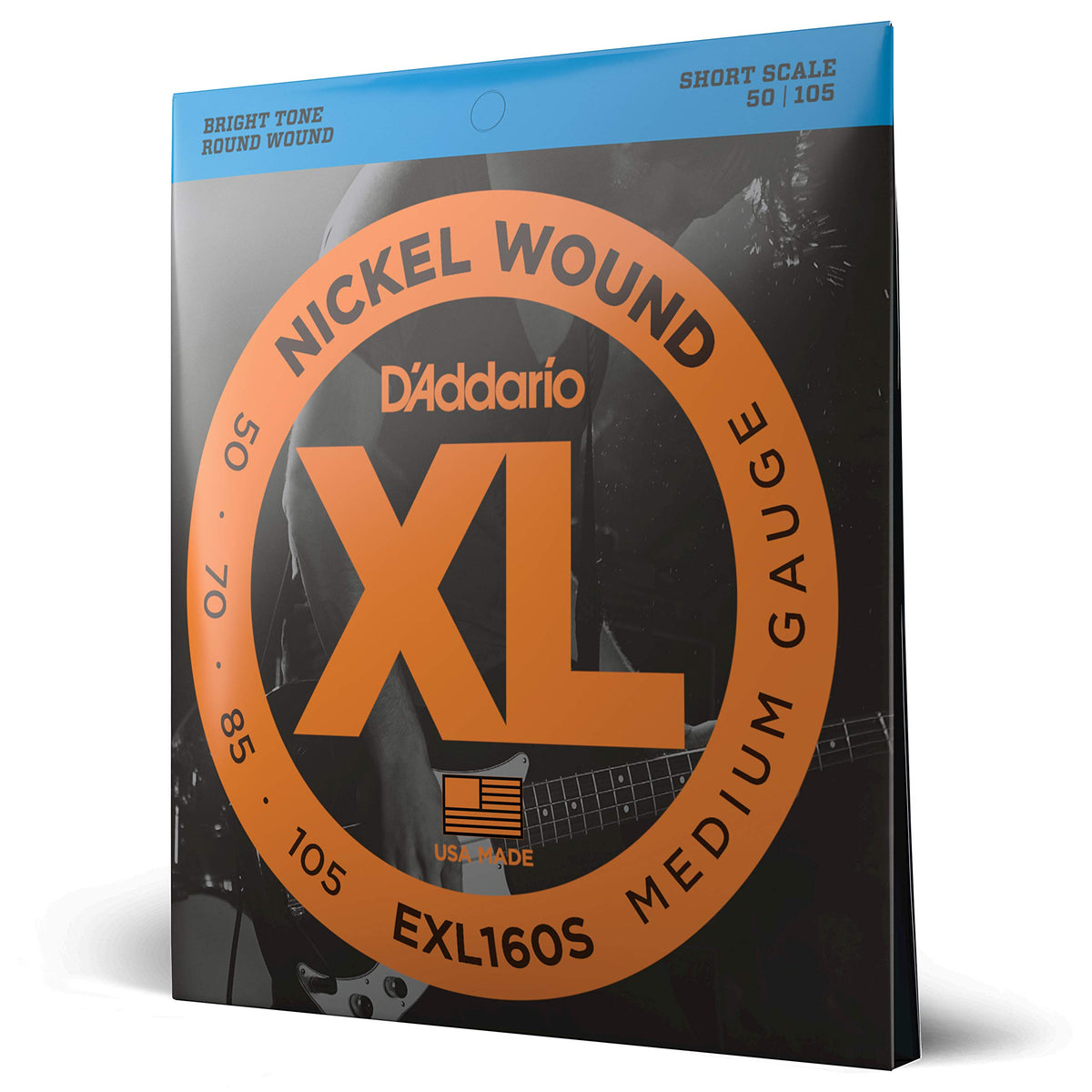 Daddario Bass Guitar Strings   Xl Nickel Bass Strings   Exl160S   Perfect Intonation, Consistent Feel, Powerful Durability   For