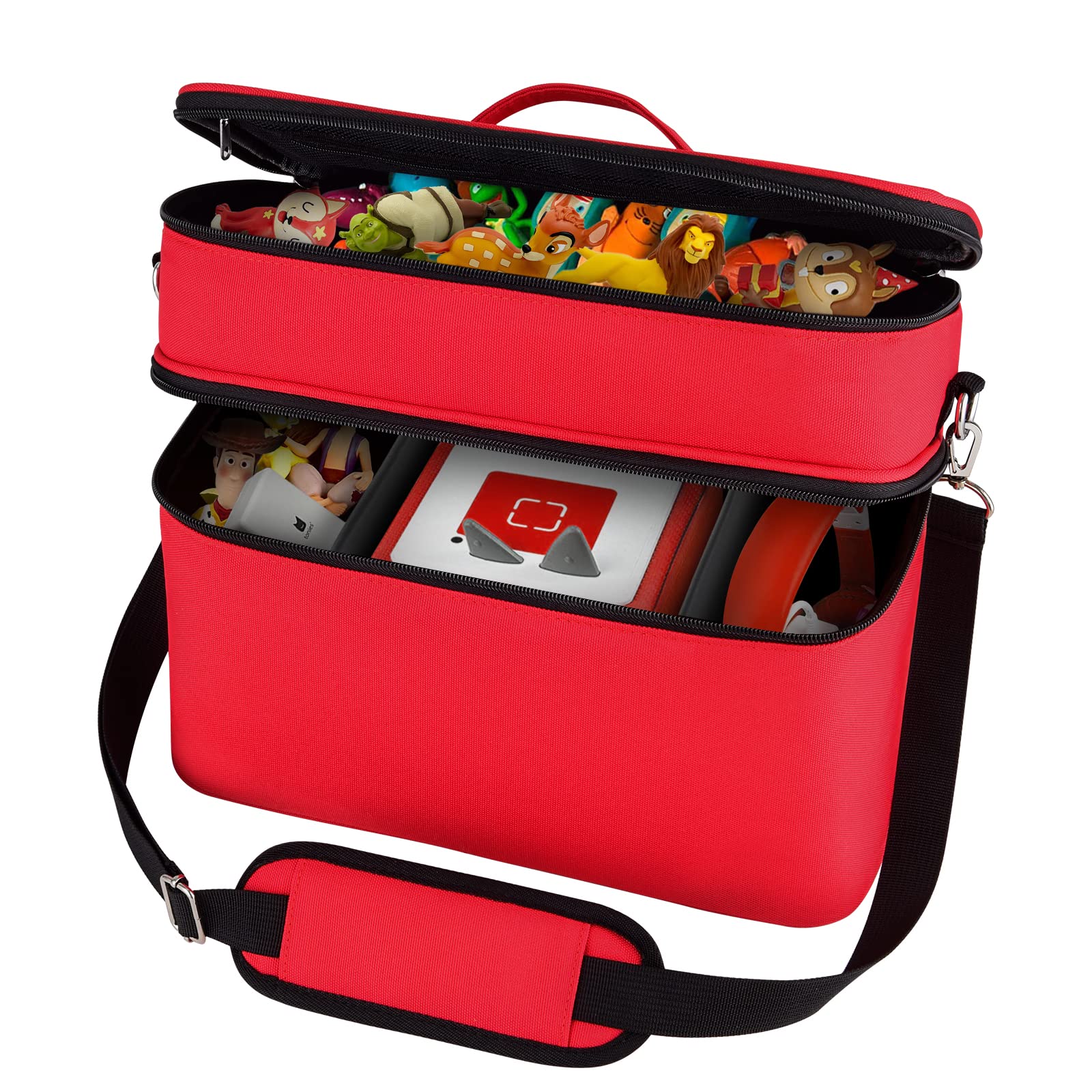 Bevegekos Carrying Storage Travel Bag For Toniebox/Storypods Accessories, For Tonie Figures, Charging Station & Headphone, Case 