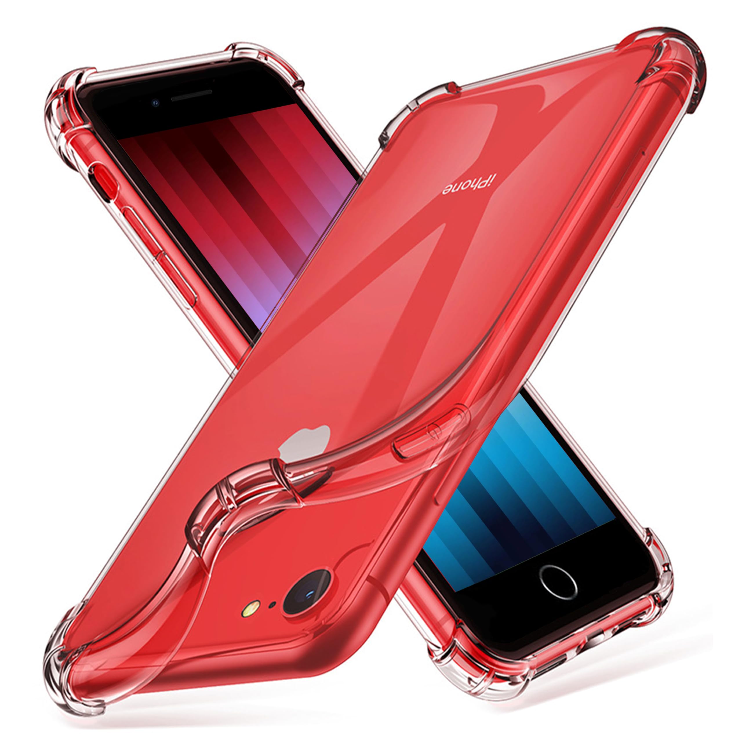 Pinlisheng For Iphone Se Case 2022/2020/3Rd/2Rd,Iphone 8/7 Case, Ultra Slim Shockproof Protective Phone Case, Anti Scratch Clear