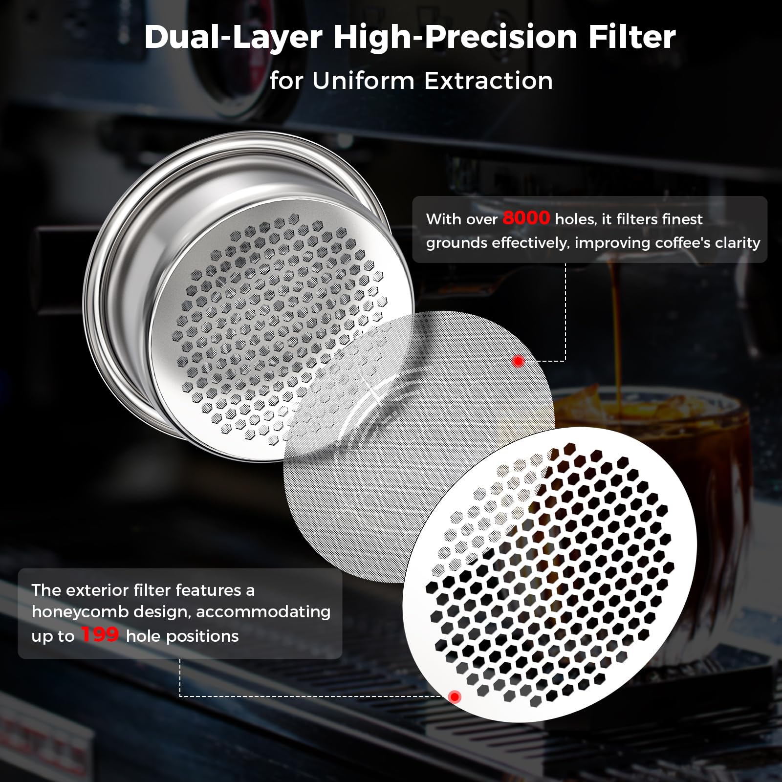 Ikape 54Mm Bottomless Naked Portafilter Black, Suitable For 54Mm Breville Barista Series Bes870/878/880 Machine & Solis Barista