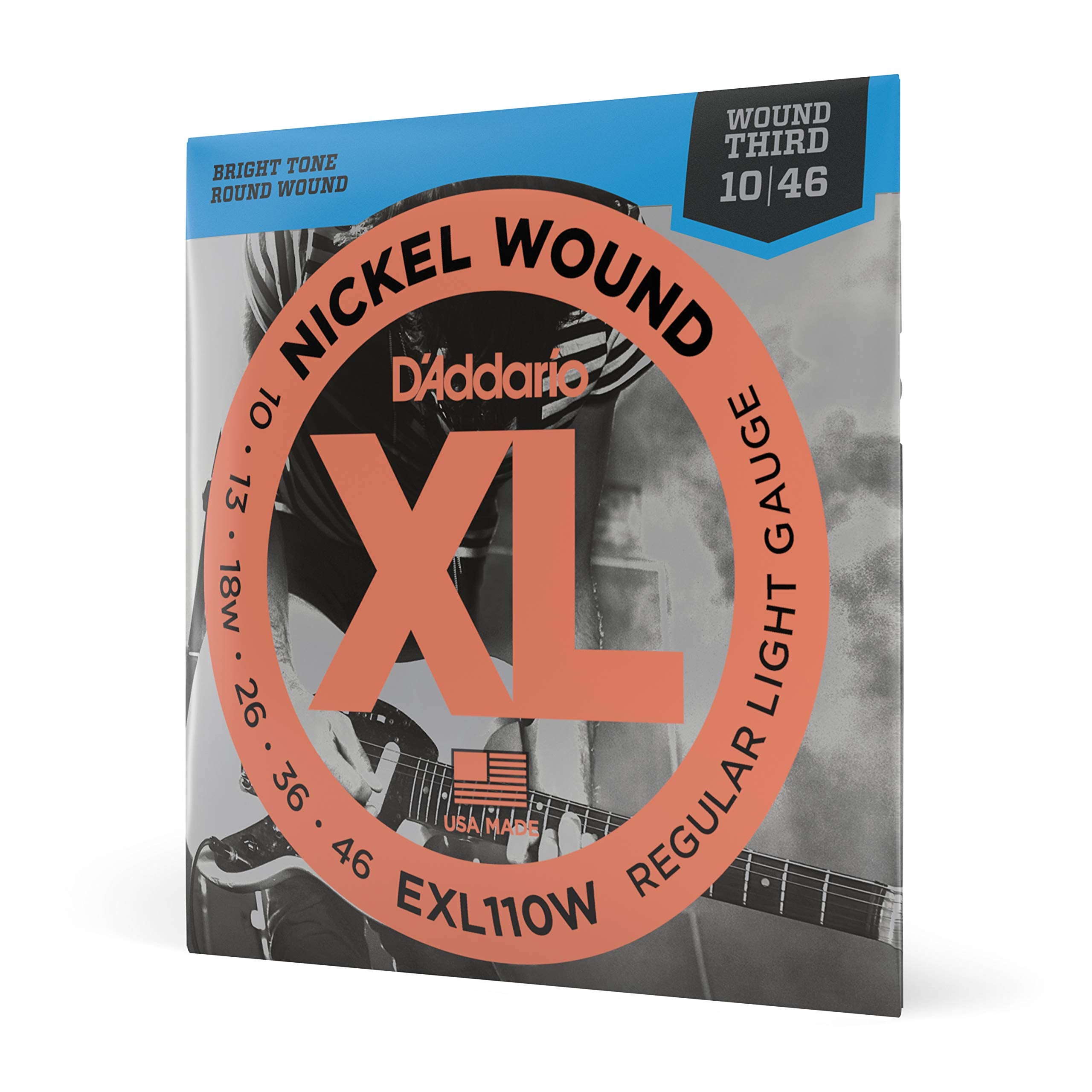 DAddario Guitar Strings - XL Nickel Electric Guitar Strings - EXL110W - Perfect Intonation, Consistent Feel, Reliable Durabilit