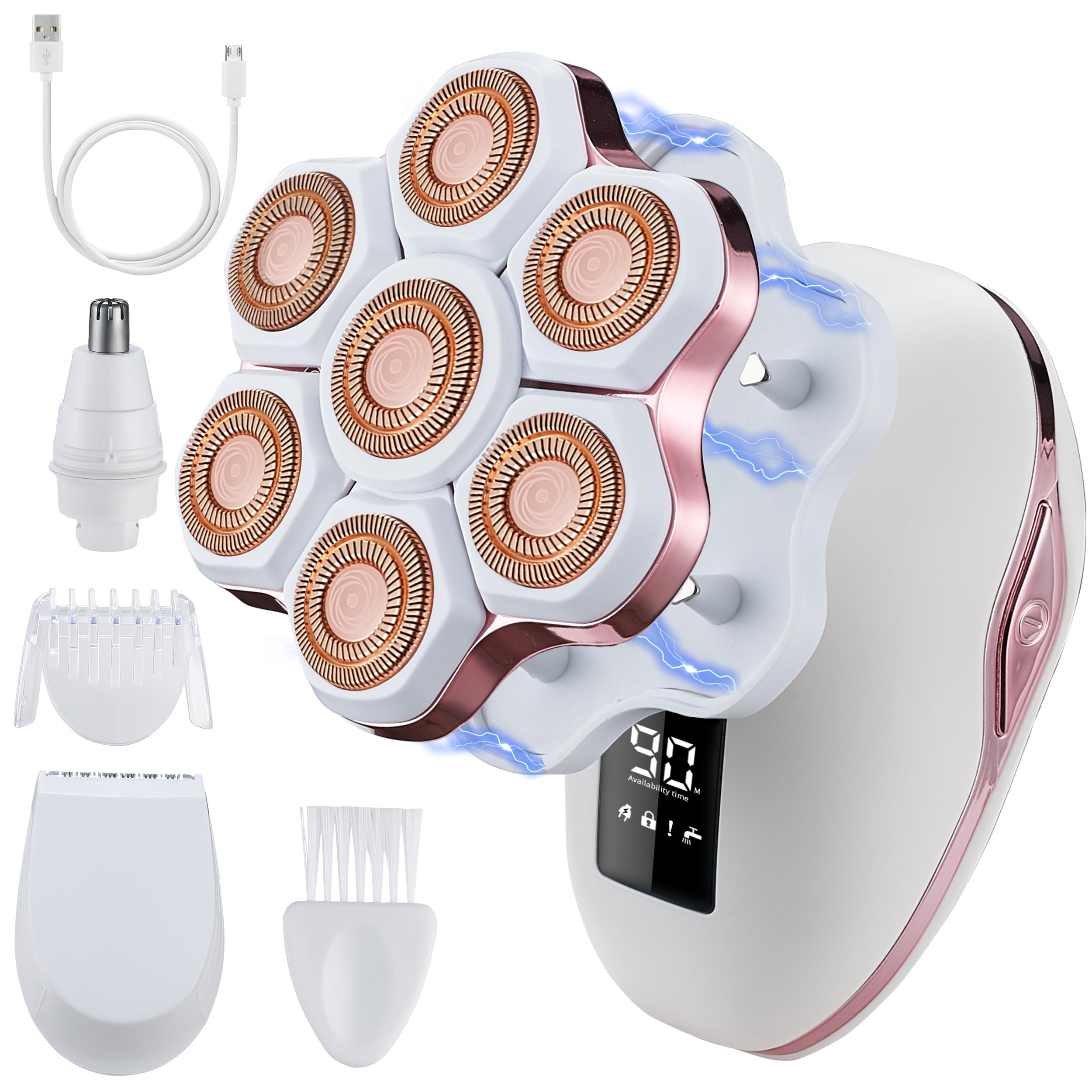 UPTARD Womens Electric Shaver,Electric Razors for Women,Womens Electric Razor for Legs,Bikini Trimmer for Women,Facial Hair Remo