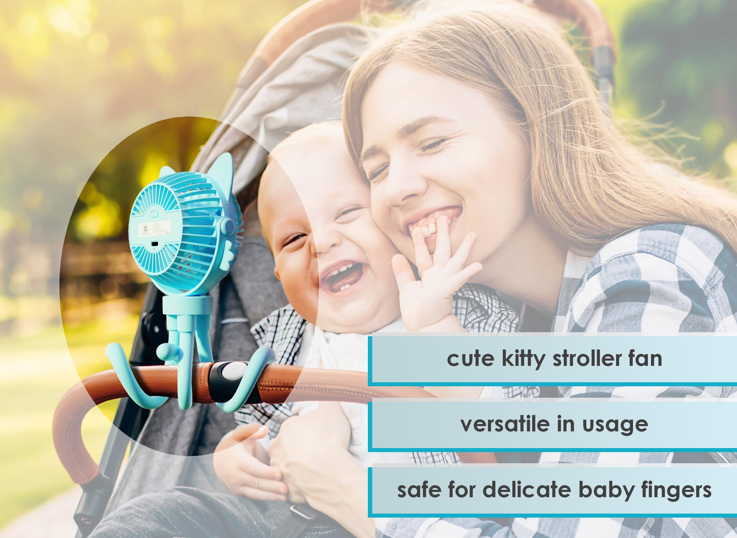 Fanimal Portable Small Stroller Fan For Baby Mini Handheld Personal Fan Rechargeable Clip On Usb Fan Stroller Accessories Night