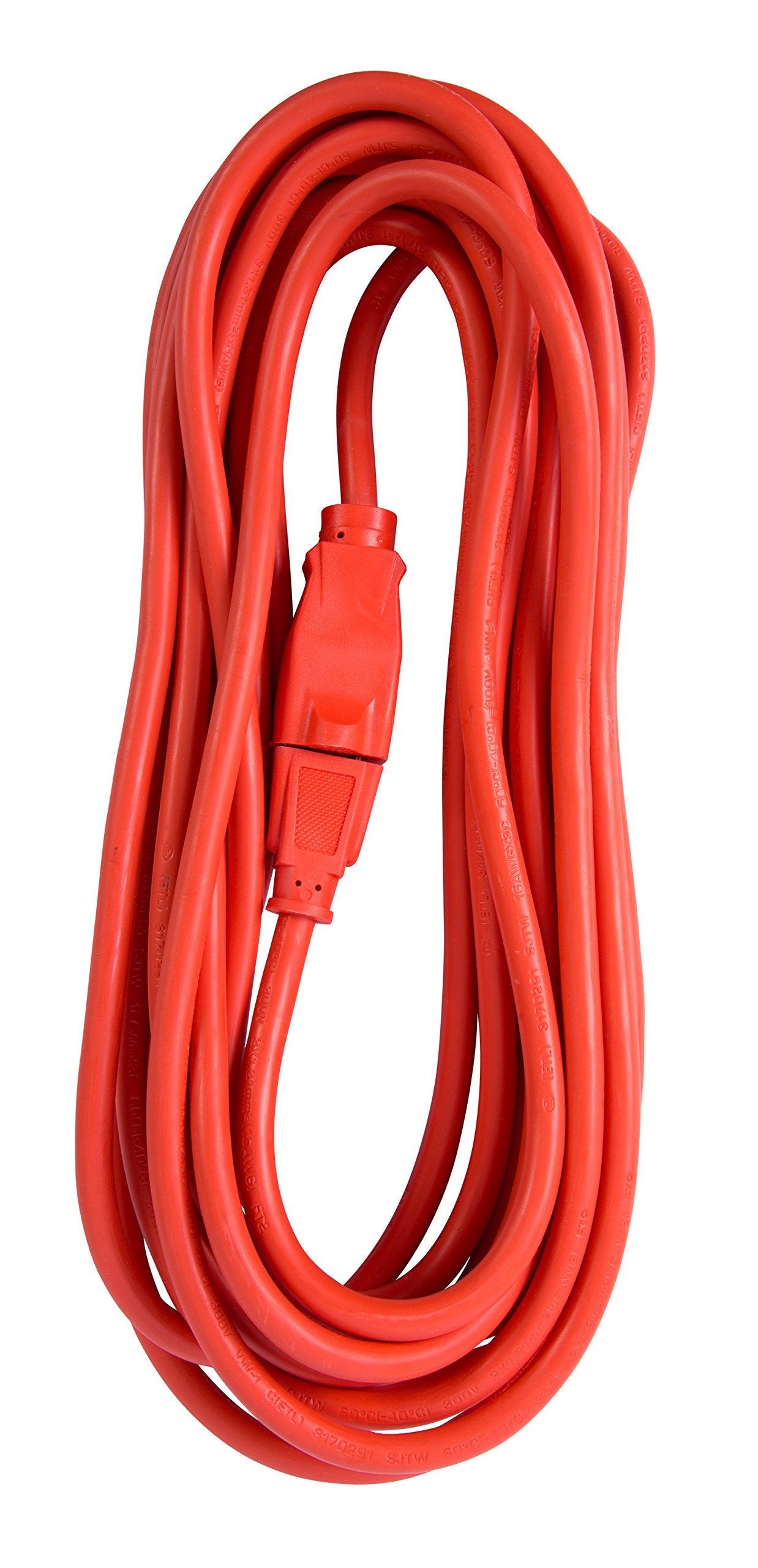 Bergen Industries Inc Oc25143 Heavy Duty Outdoor Single Receptacle Extension Cord, 25 Ft, 14 Awg, 15A/125V Ac , Orange